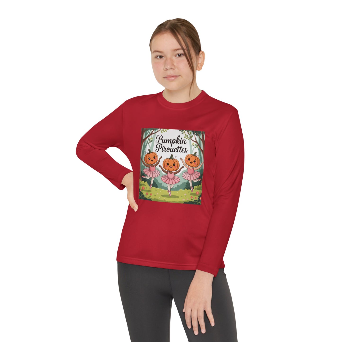 Girl's Long Sleeve Pumpkin Tee
