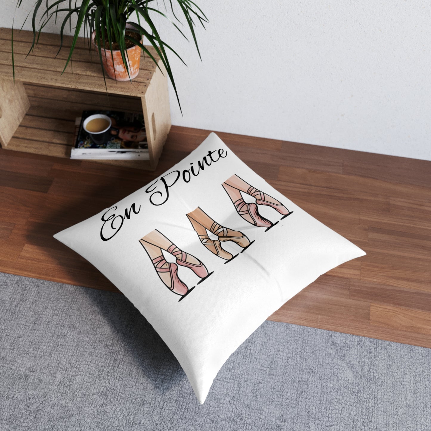 Tufted Floor Pillow~En Pointe