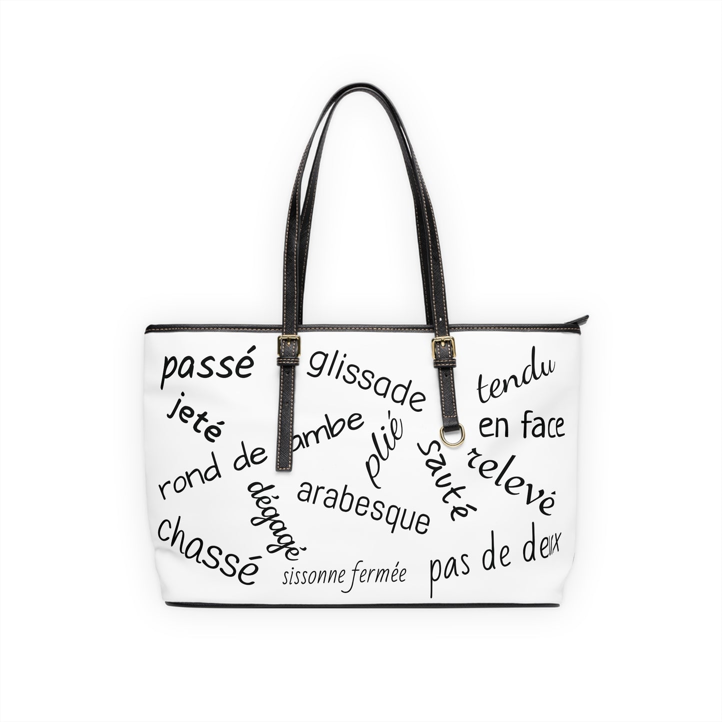 Chic Ballet Shoulder Bag (White)