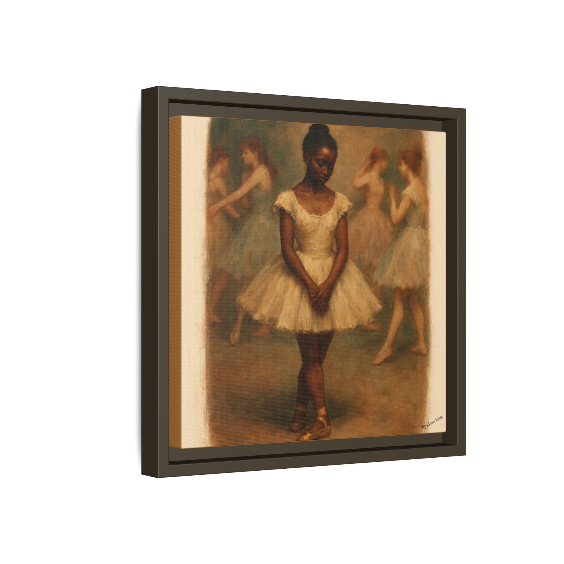 Framed Canvas Print~Ballerina Girl