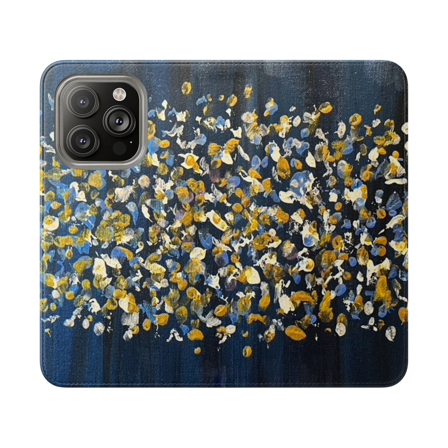 Flip Case-Blue Abstract