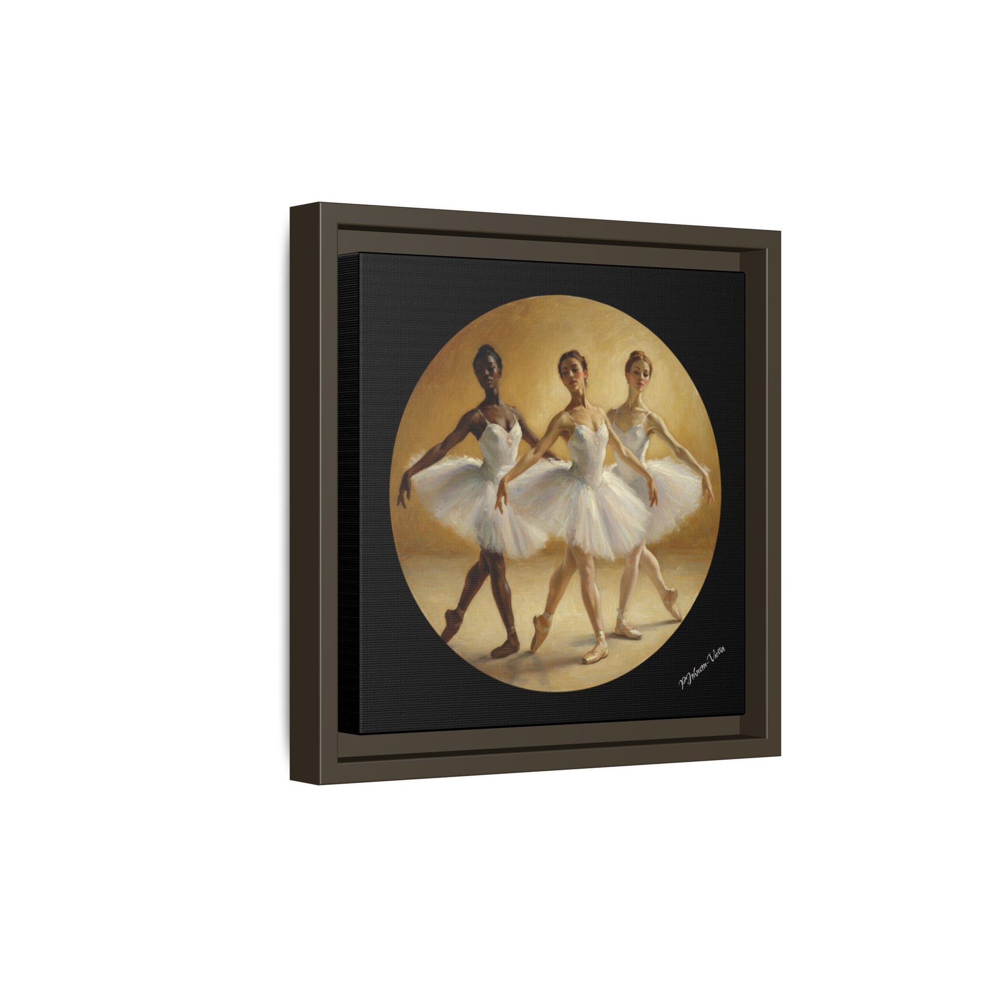 Framed Canvas Print~Pas de Trois