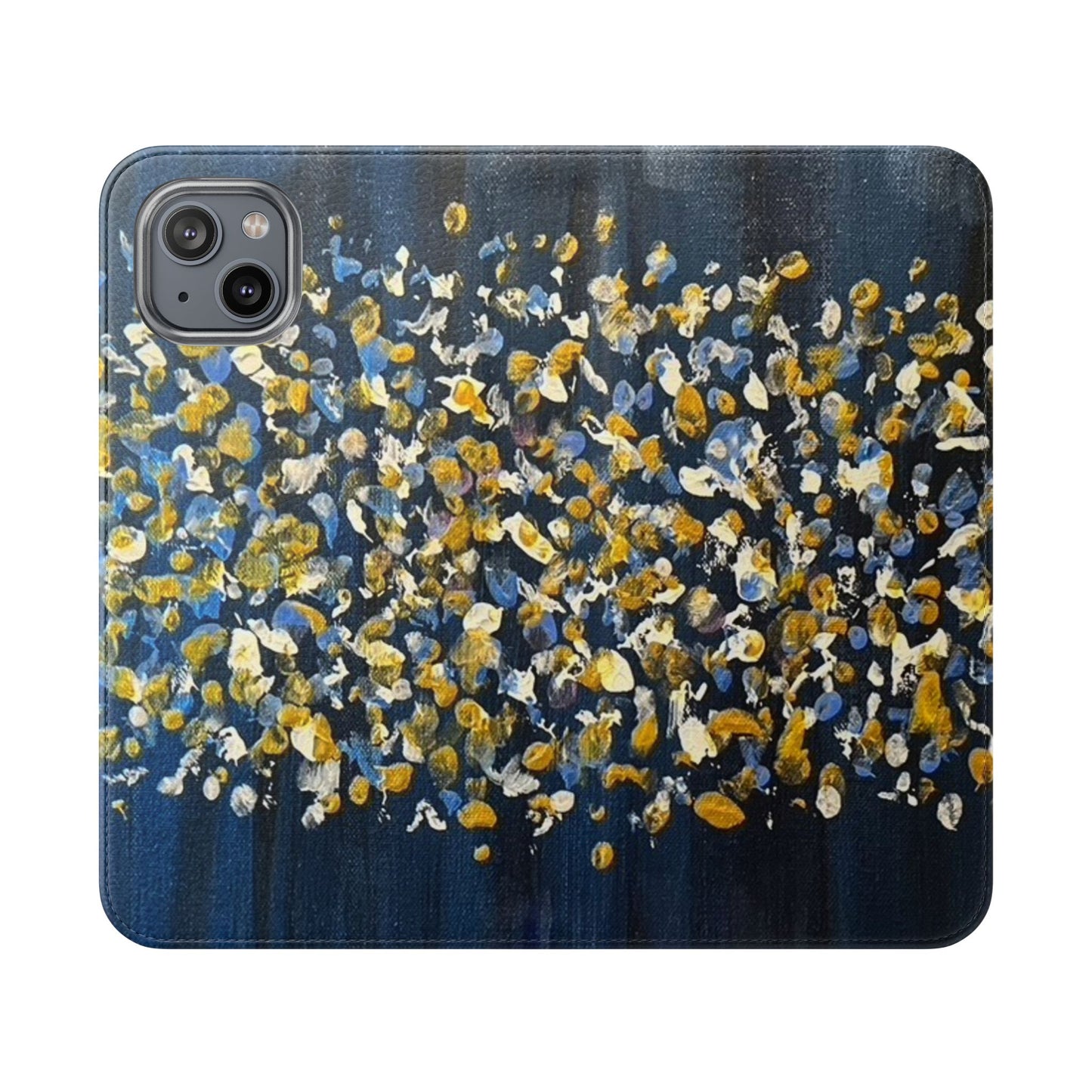 Flip Case-Blue Abstract