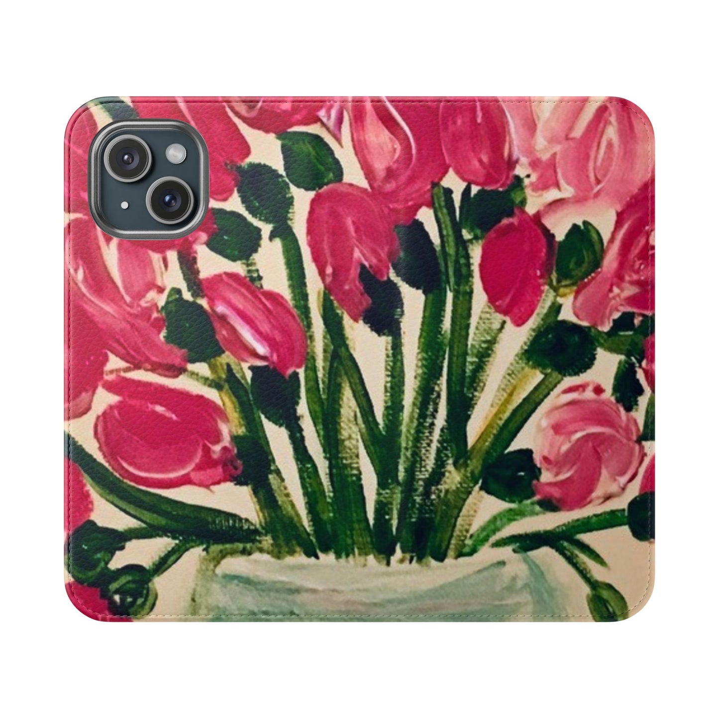 Flip Case-Pink Tulips