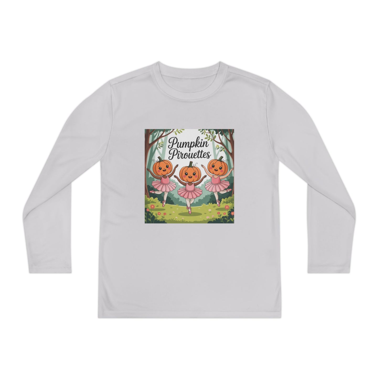 Girl's Long Sleeve Pumpkin Tee