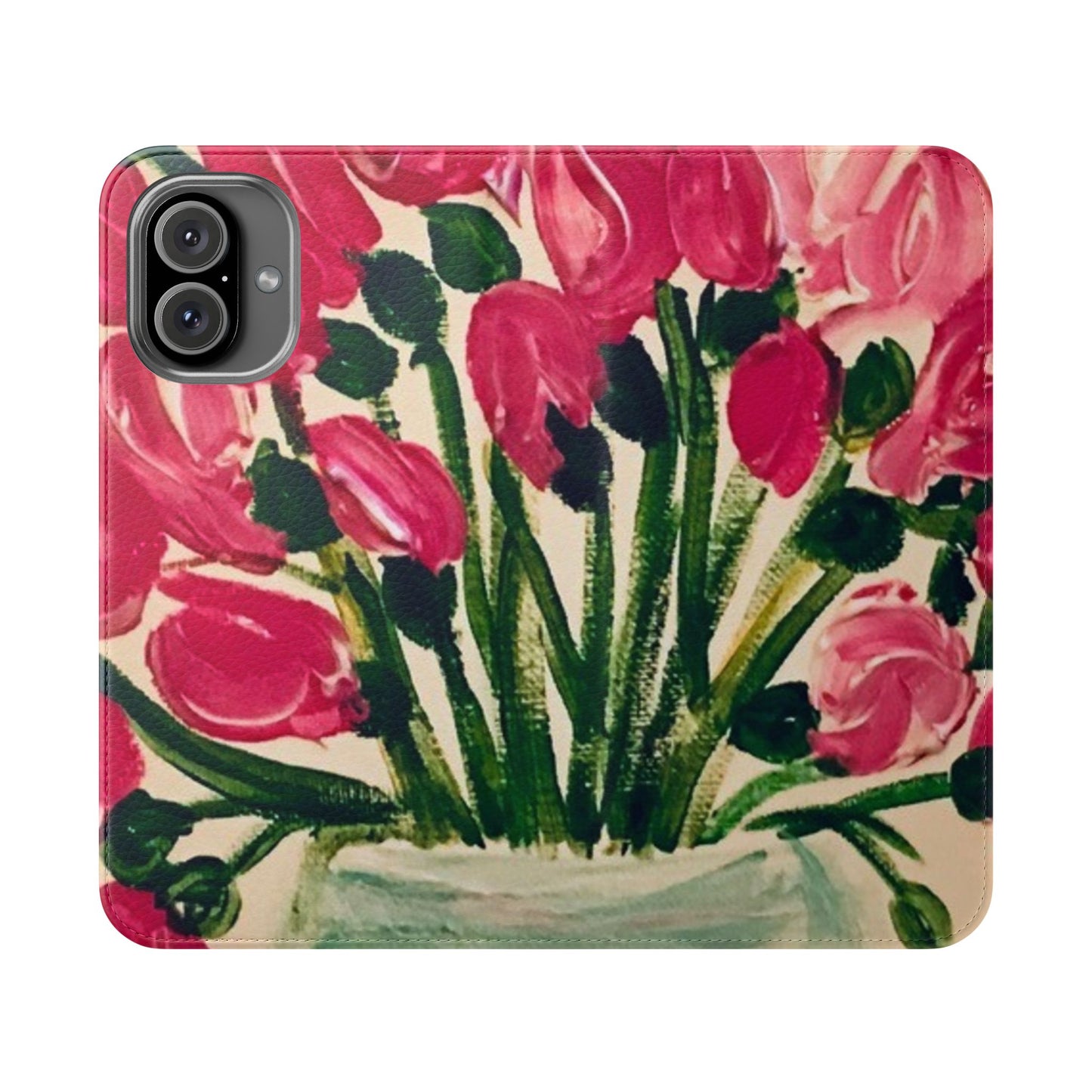 Flip Case-Pink Tulips