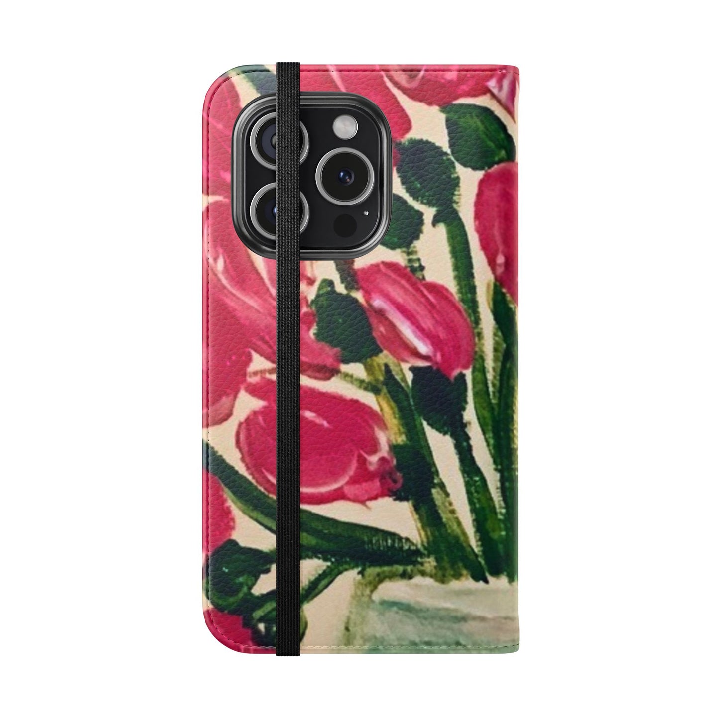 Flip Case-Pink Tulips