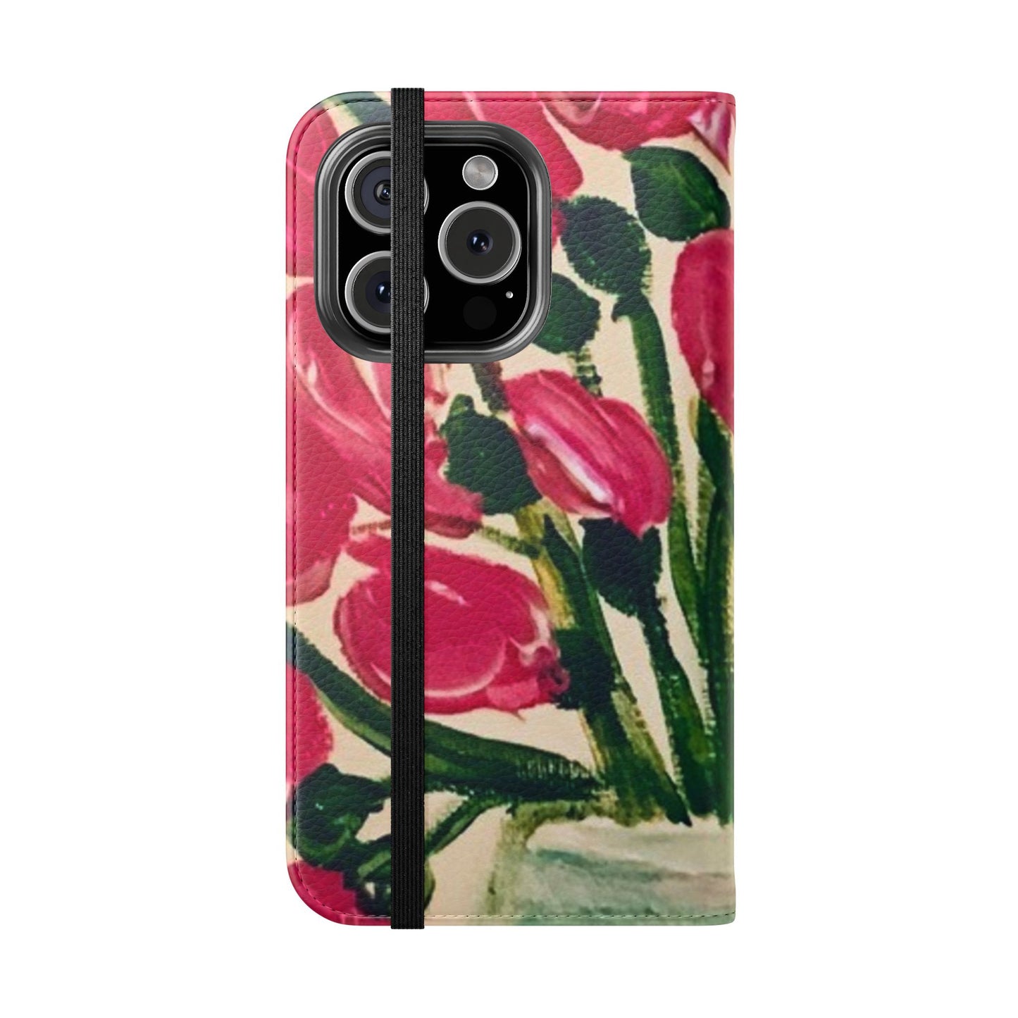 Flip Case-Pink Tulips