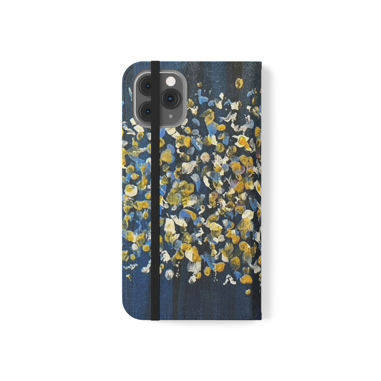 Flip Case-Blue Abstract