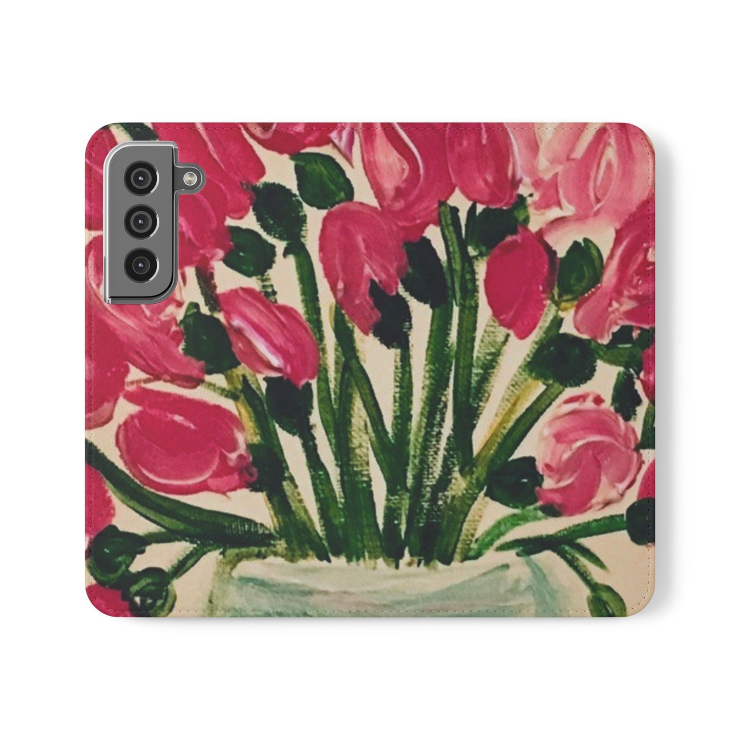 Flip Case-Pink Tulips