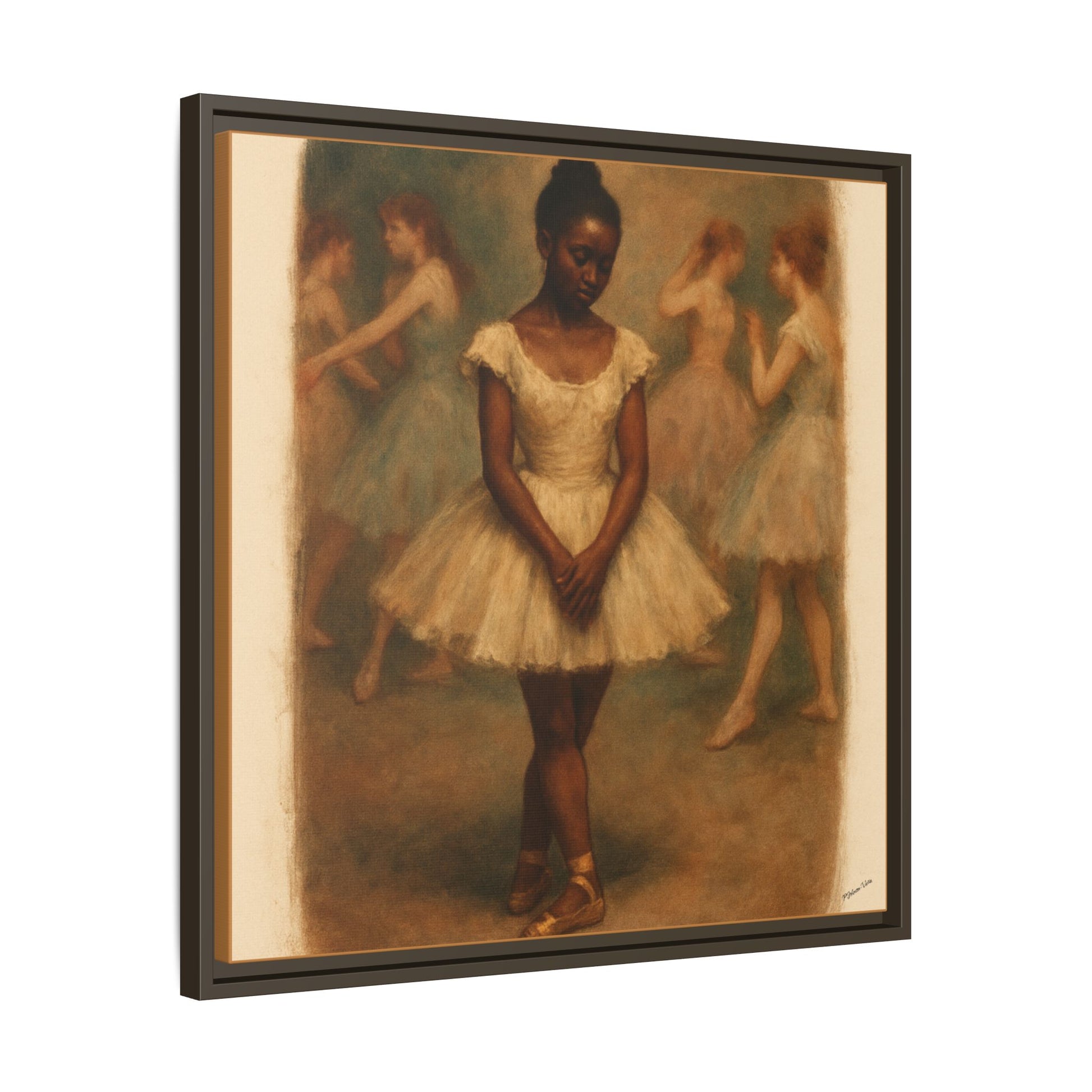 Framed Canvas Print~Ballerina Girl