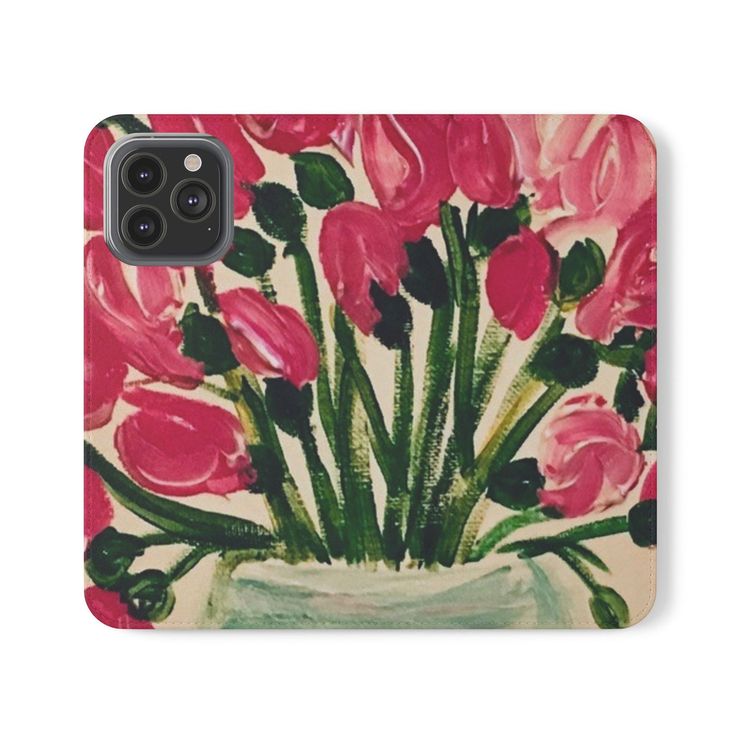 Flip Case-Pink Tulips