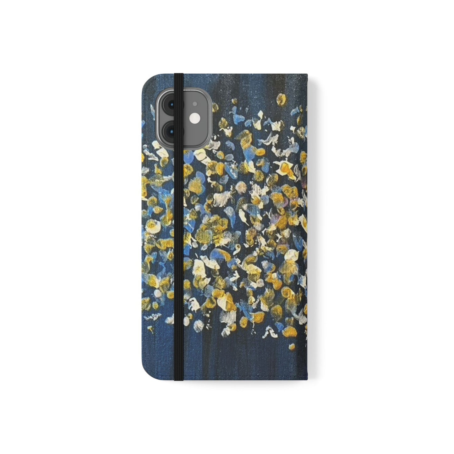 Flip Case-Blue Abstract