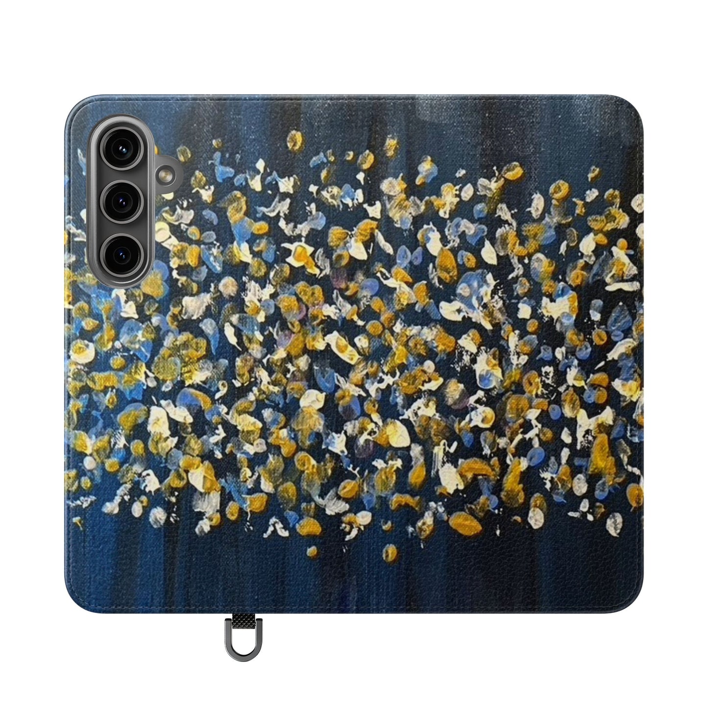 Flip Case-Blue Abstract