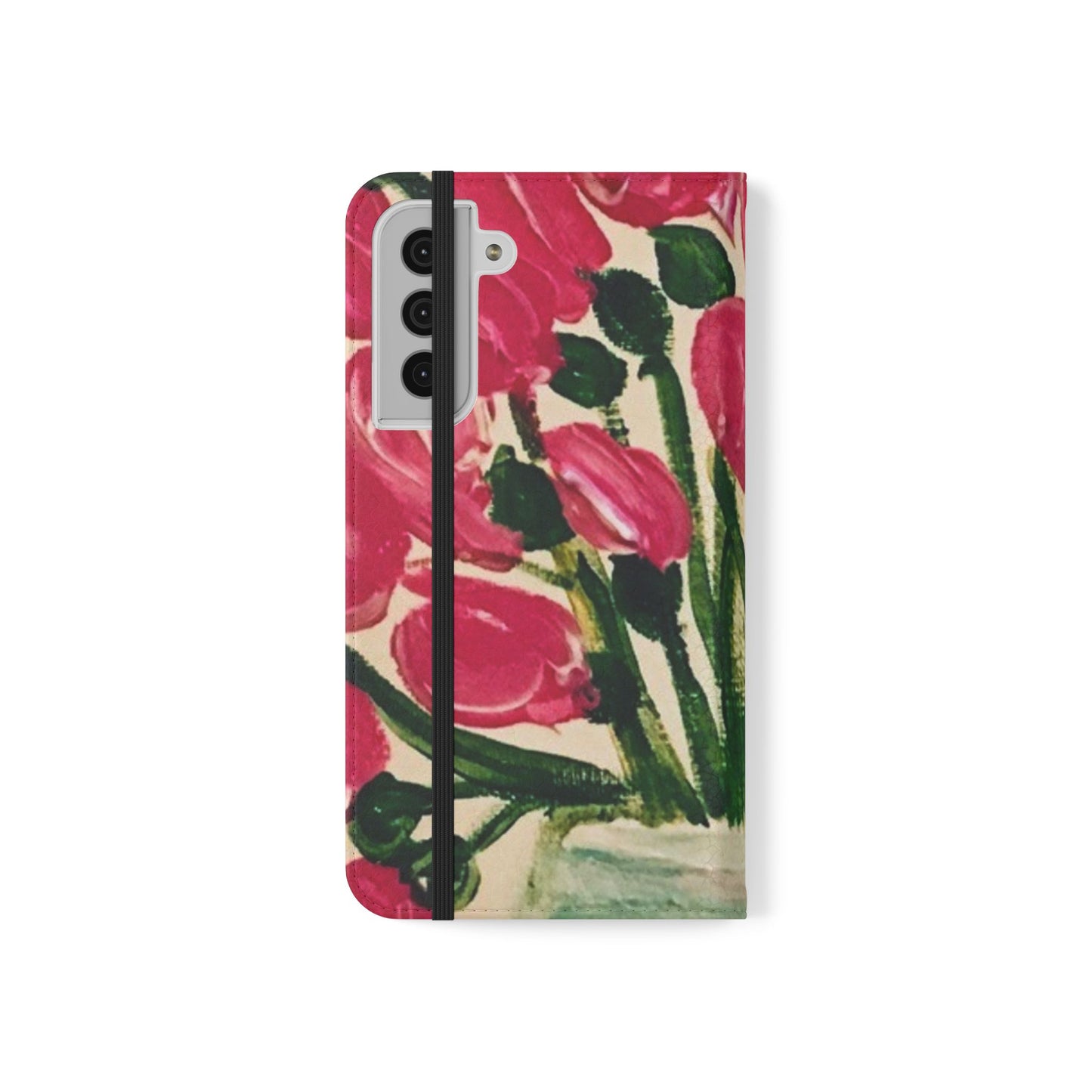 Flip Case-Pink Tulips