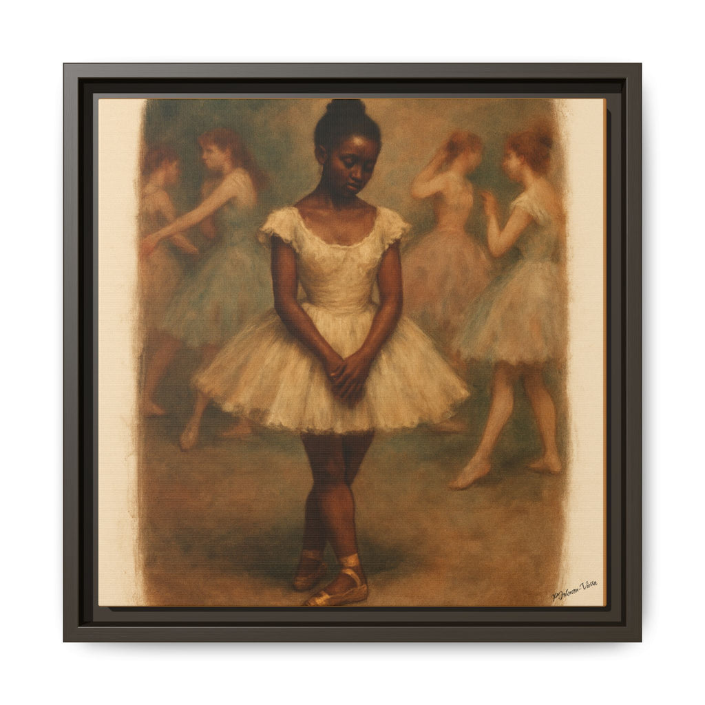 Framed Canvas Print~Ballerina Girl