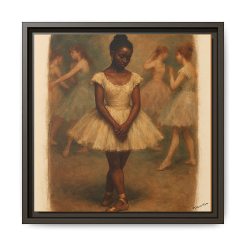 Framed Canvas Print~Ballerina Girl