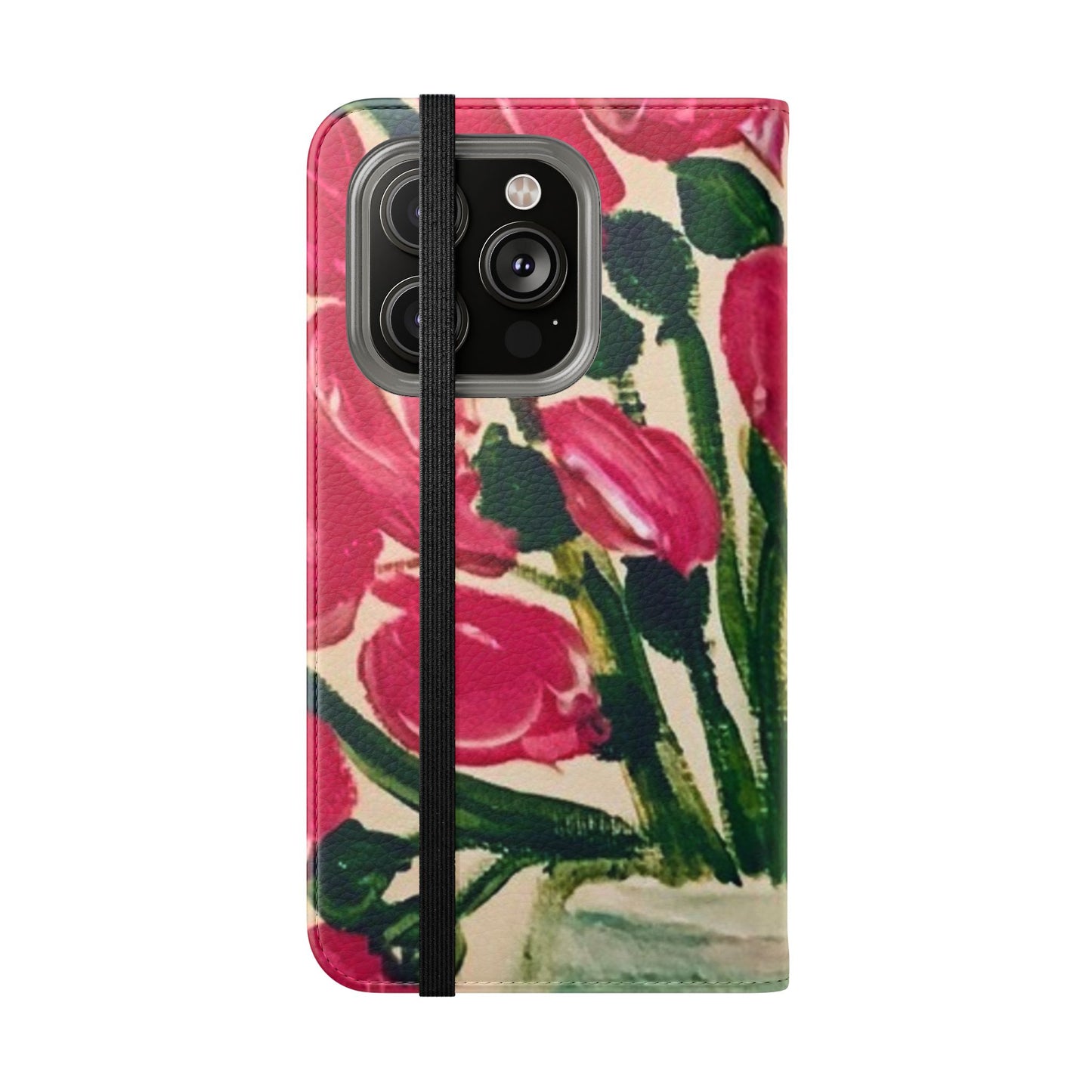 Flip Case-Pink Tulips
