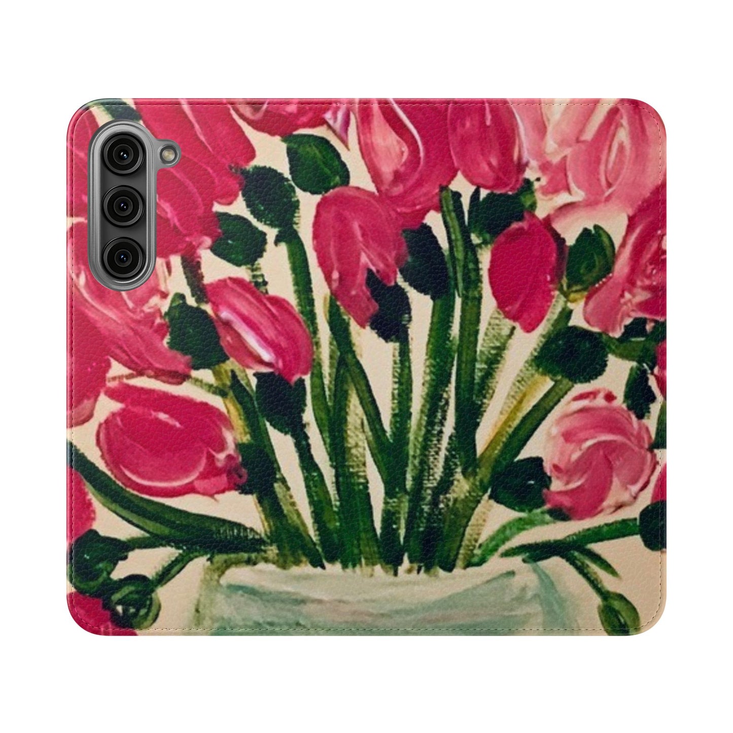 Flip Case-Pink Tulips