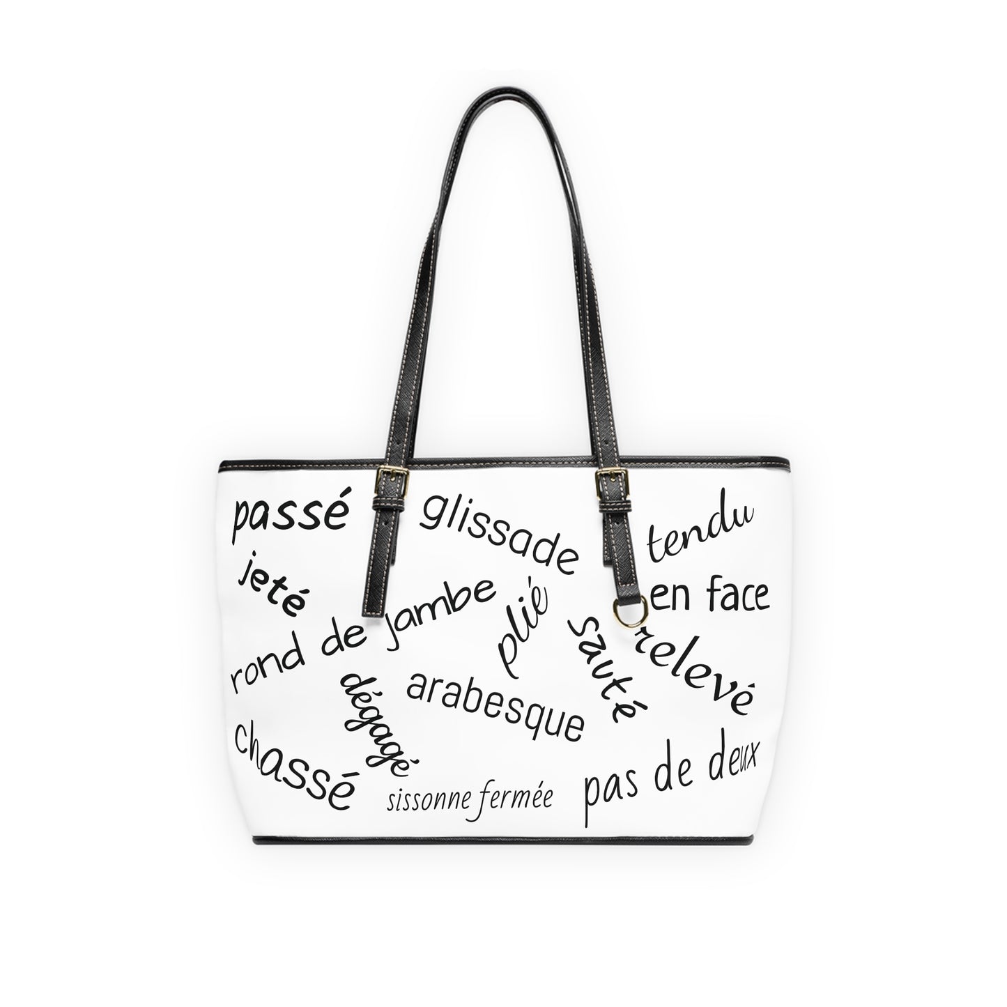 Chic Ballet Shoulder Bag (White)