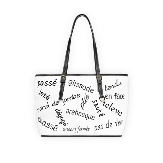 Chic Ballet Shoulder Bag (White)