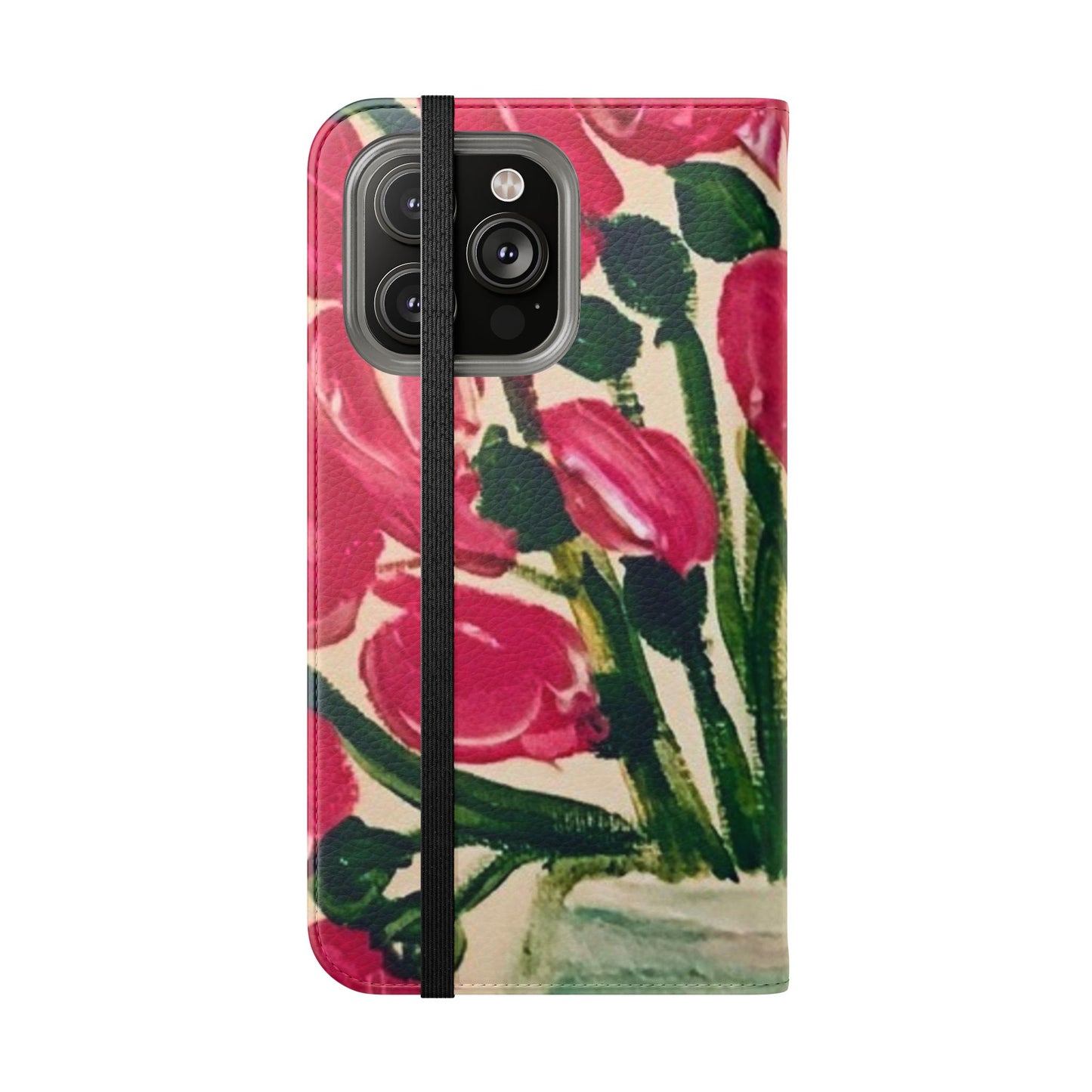 Flip Case-Pink Tulips
