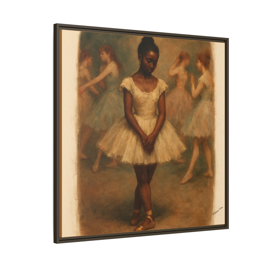 Framed Canvas Print~Ballerina Girl
