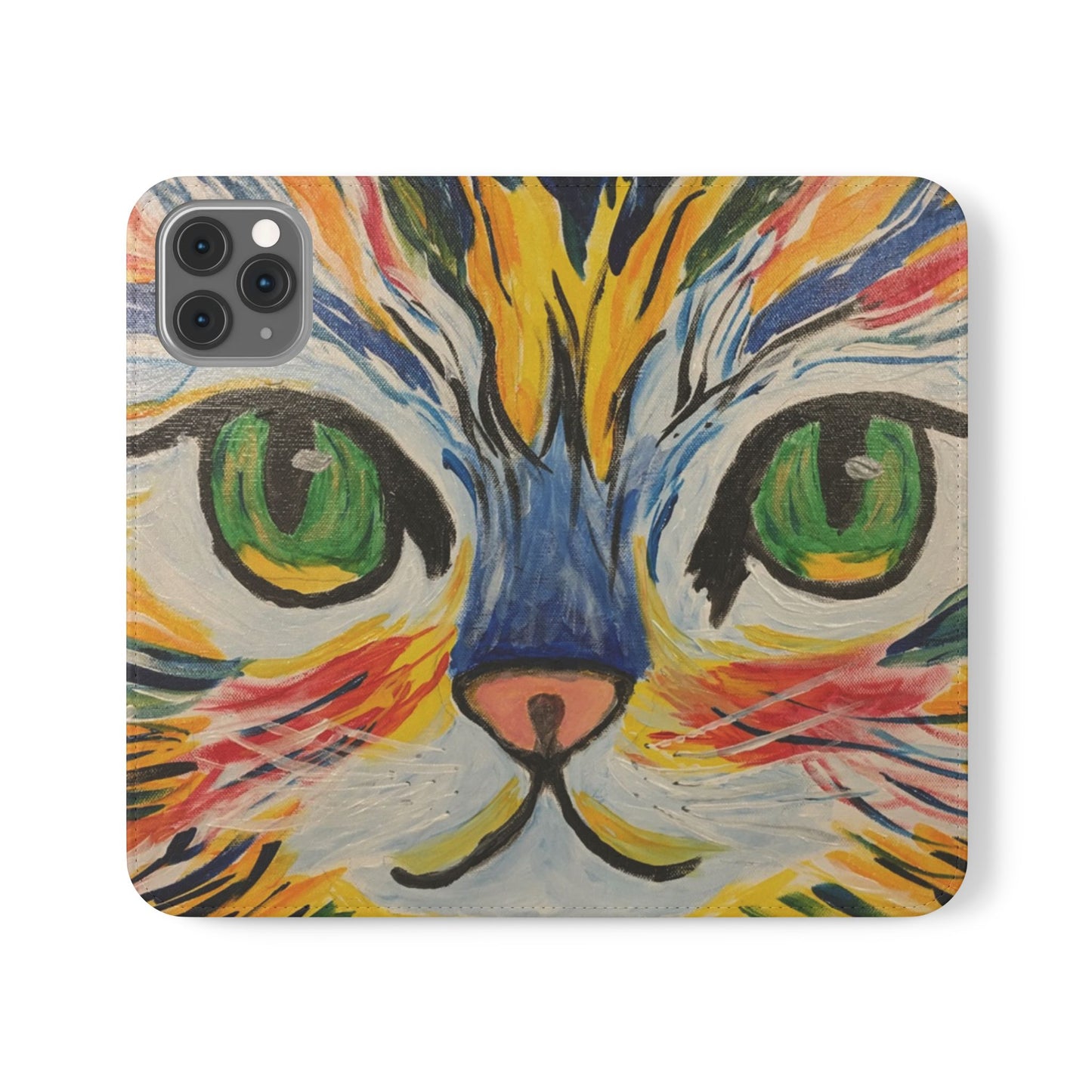 Flip Case-Hazel Eyed Cat