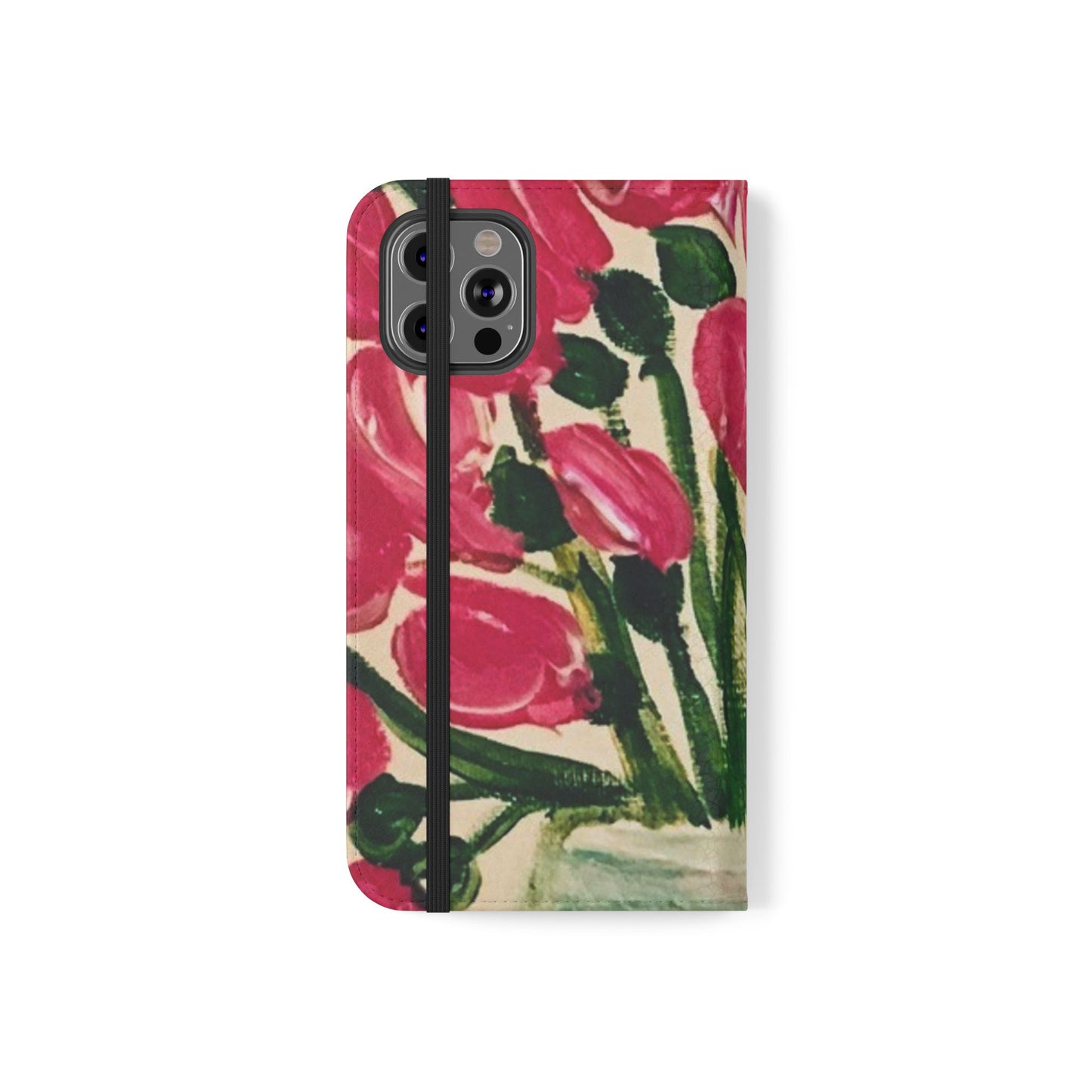 Flip Case-Pink Tulips