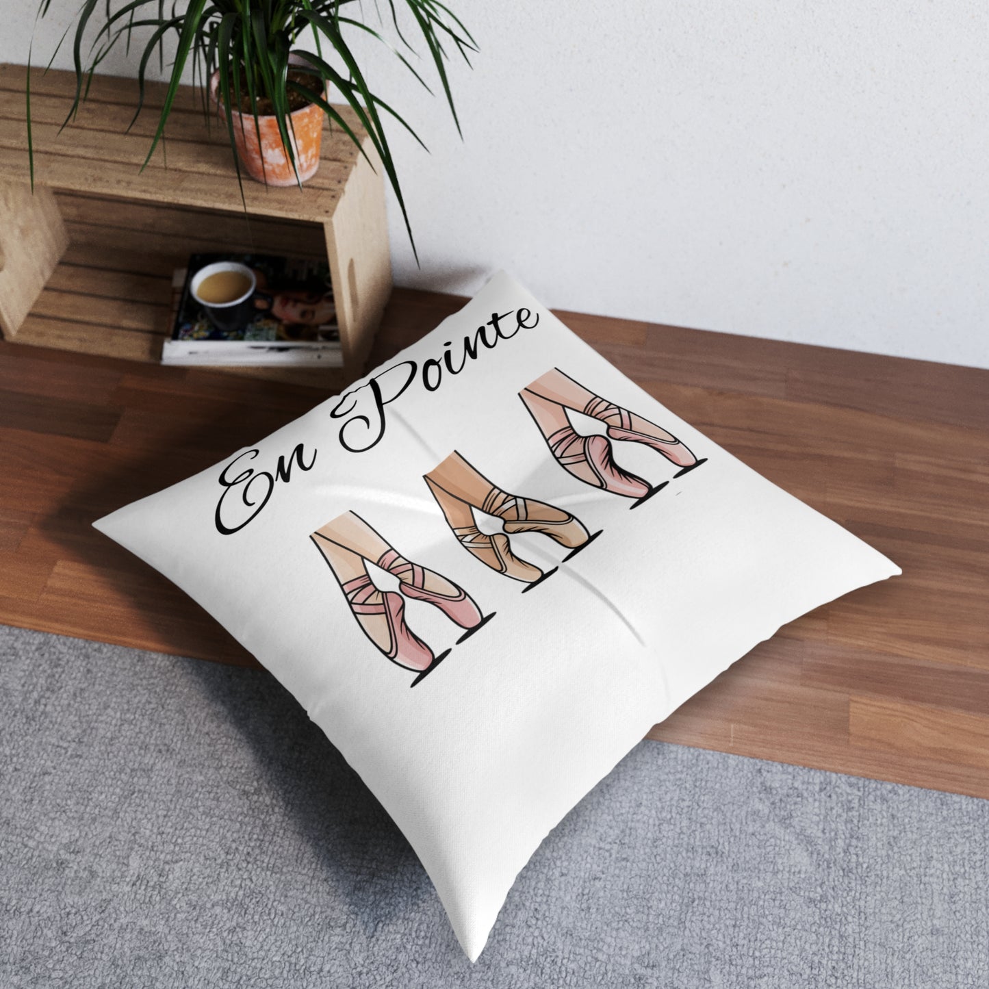 Tufted Floor Pillow~En Pointe