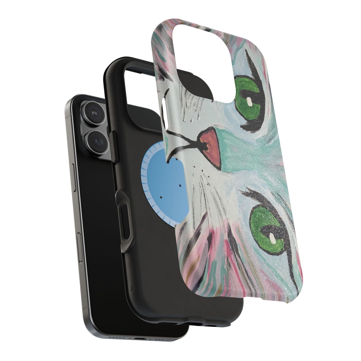 Magnetic Case-Green Eyed Cat
