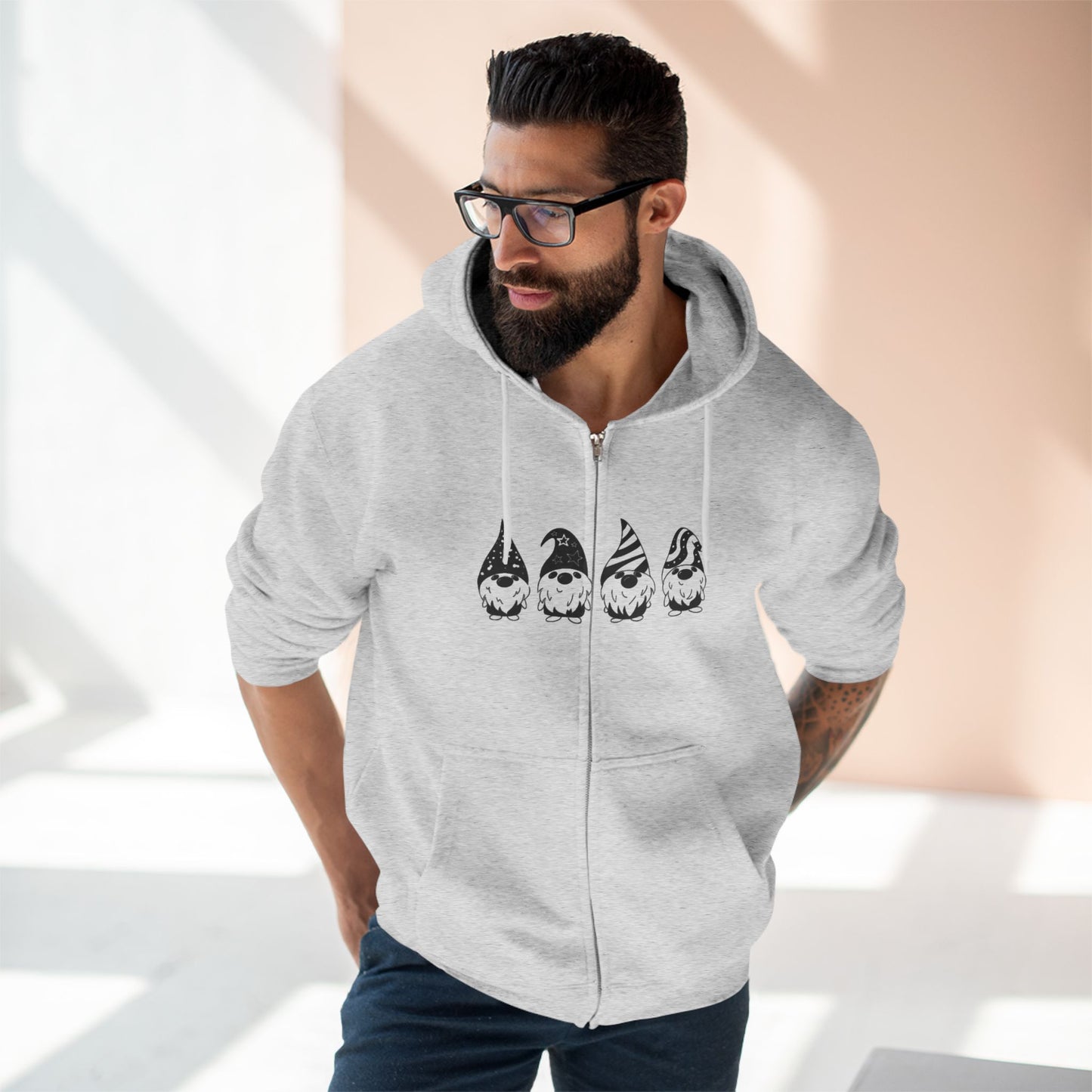 Zip Hoodie ~ Chillin' With My Gnomies