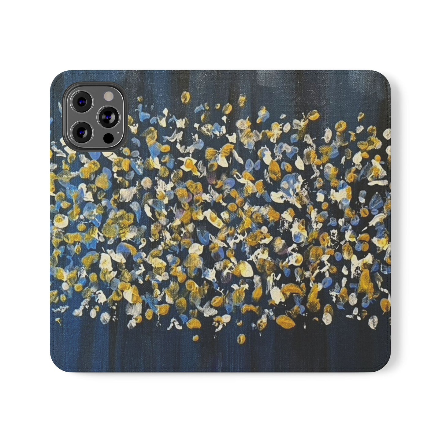 Flip Case-Blue Abstract
