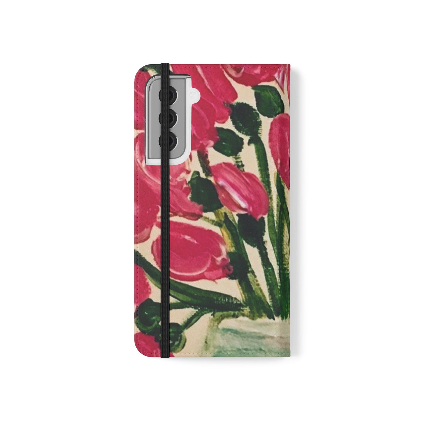 Flip Case-Pink Tulips
