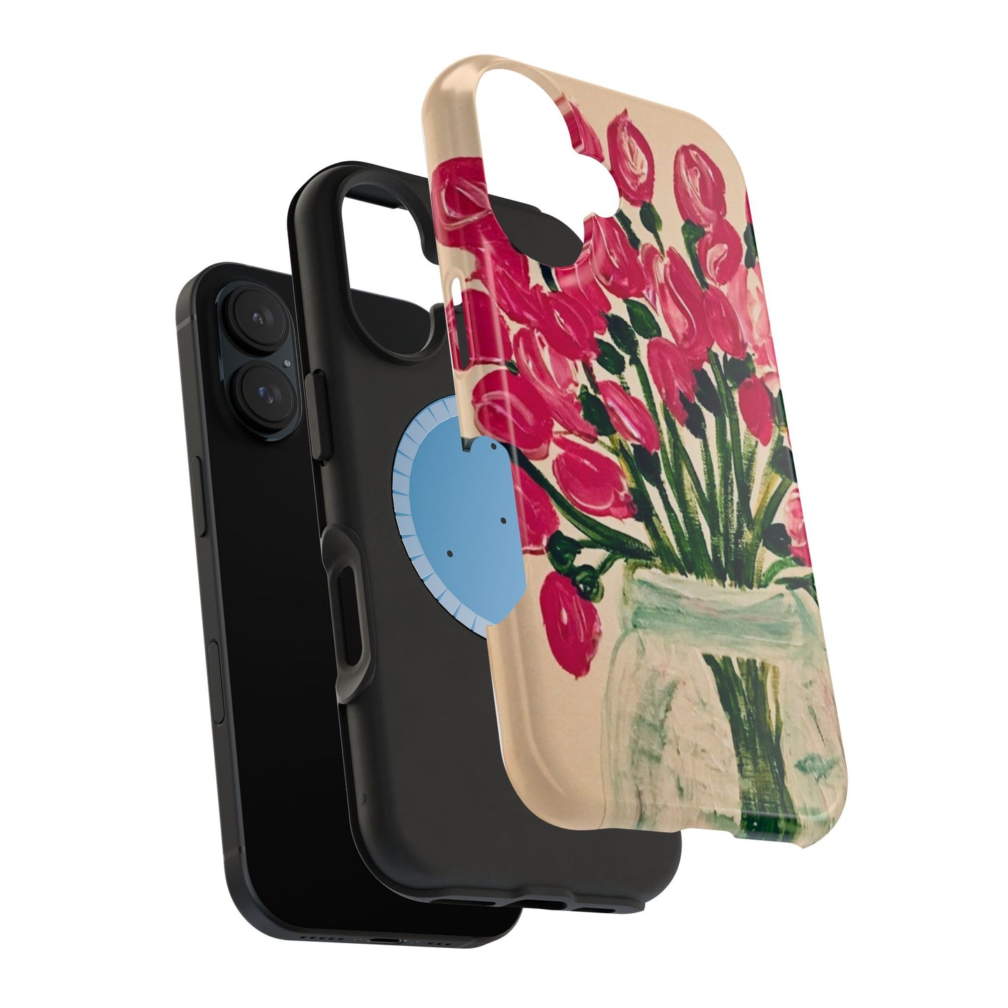 Magnetic Tough Case-Pink Tulips