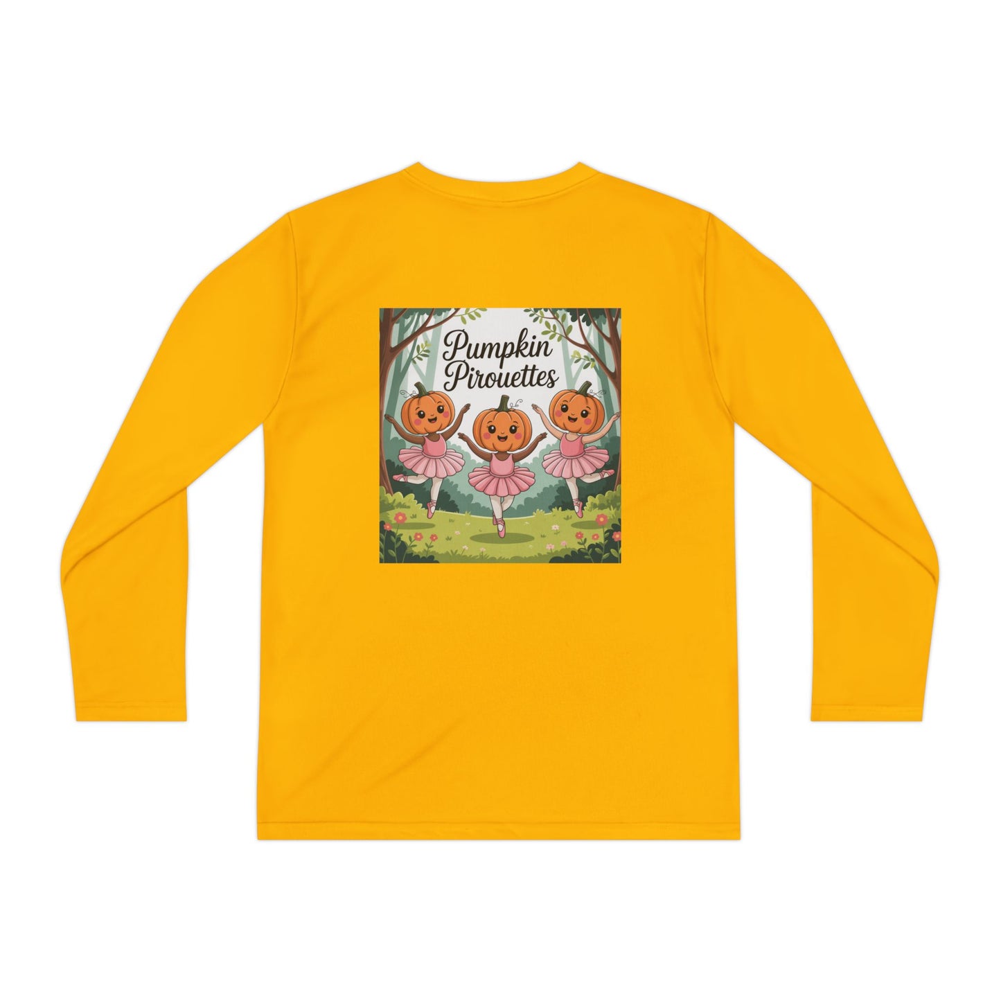 Girl's Long Sleeve Pumpkin Tee