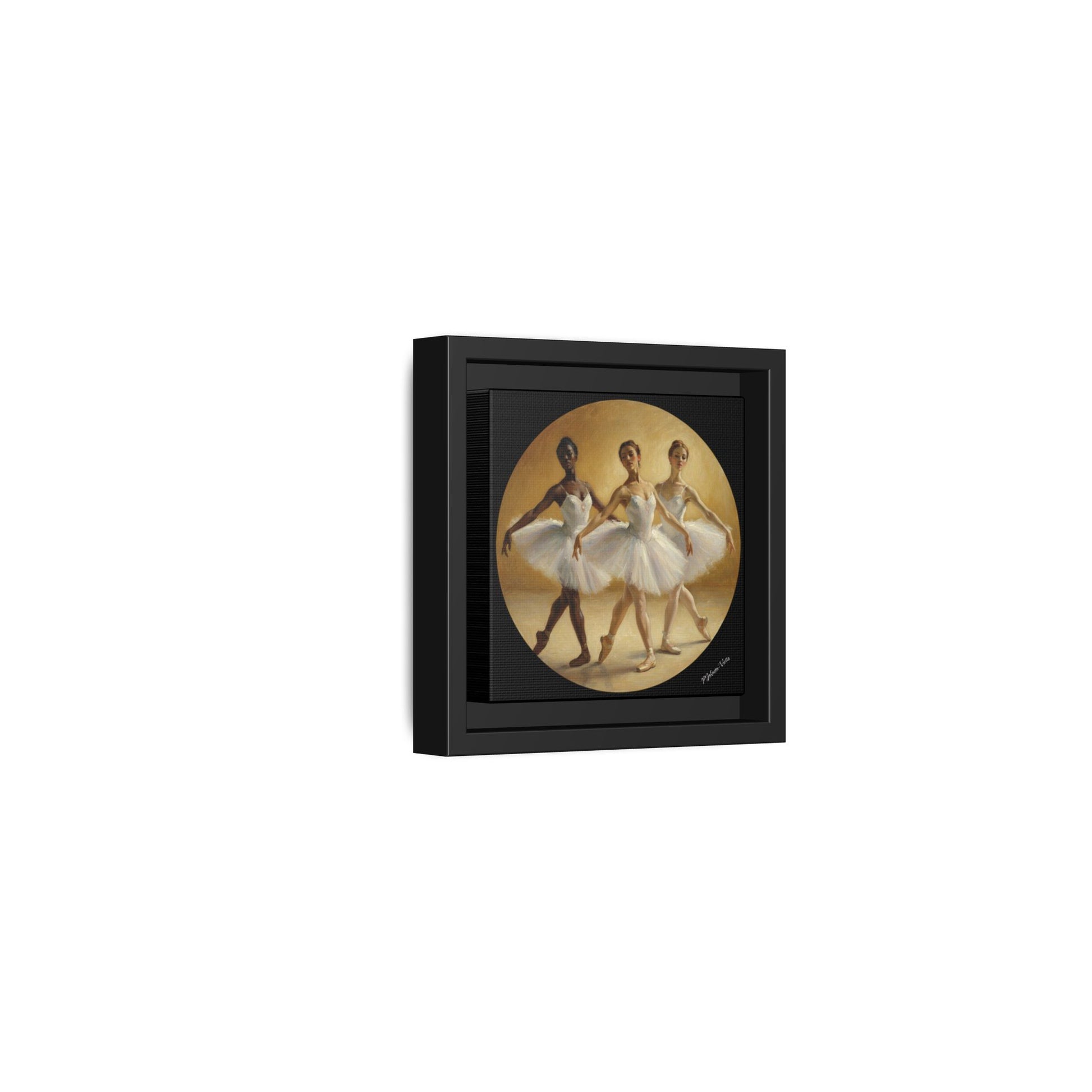 Framed Canvas Print~Pas de Trois