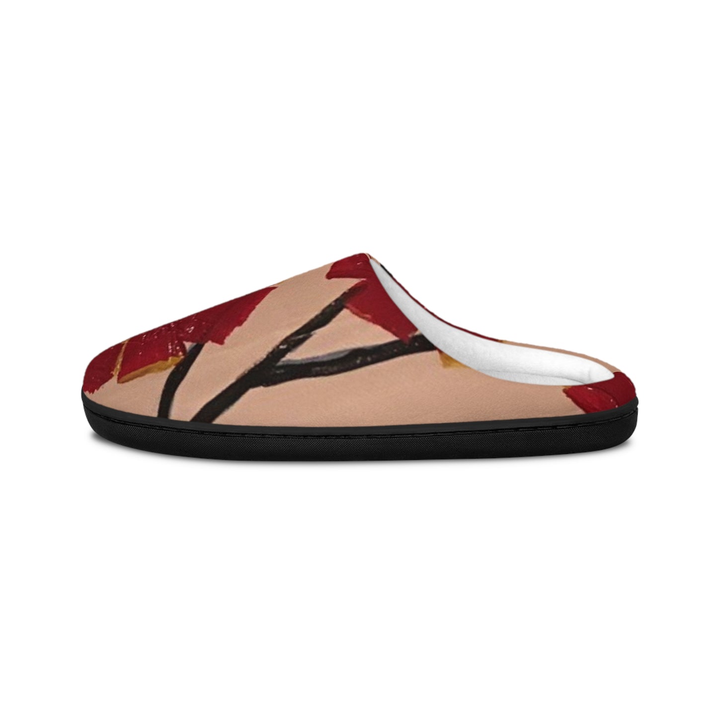 Slippers-Red Origami Rose