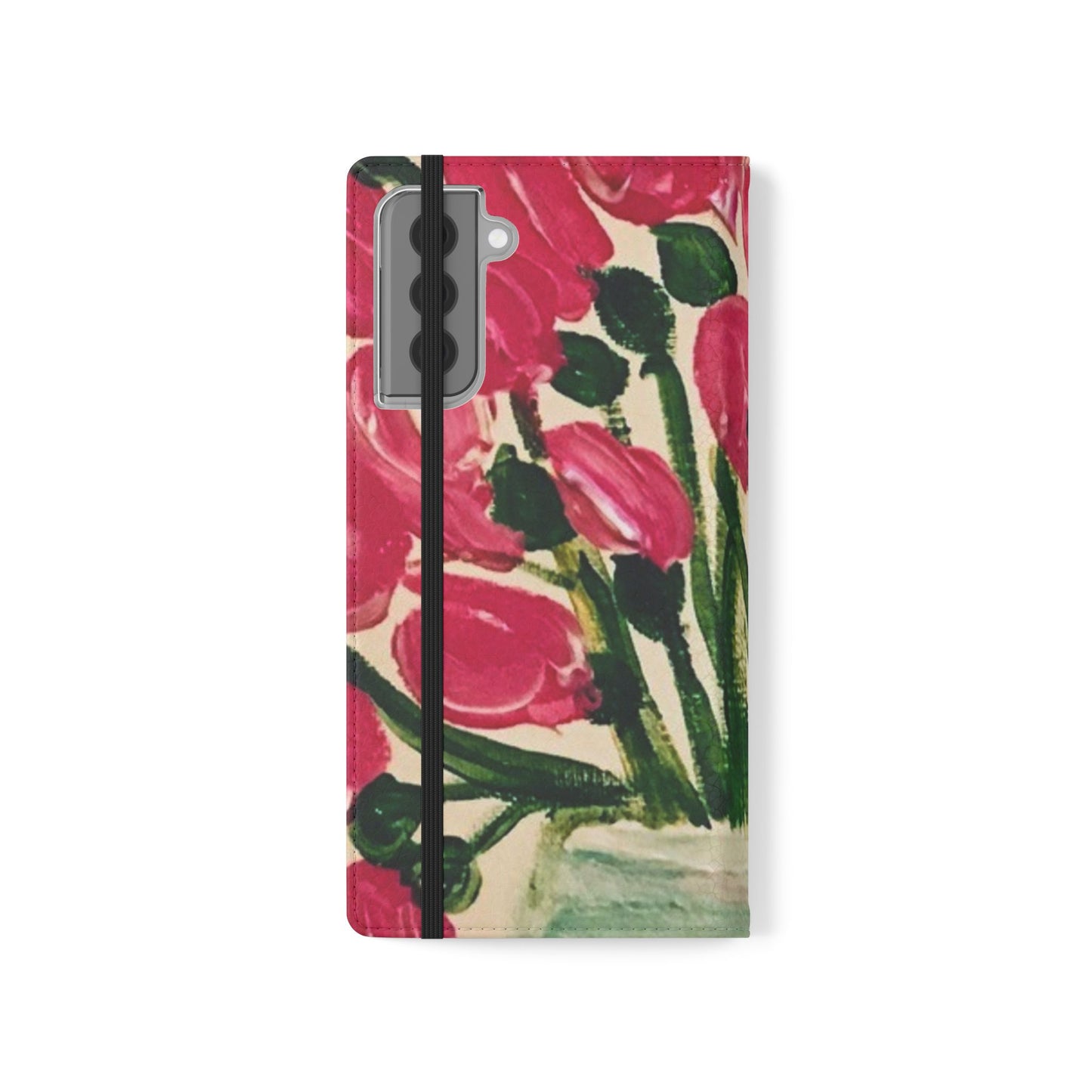Flip Case-Pink Tulips