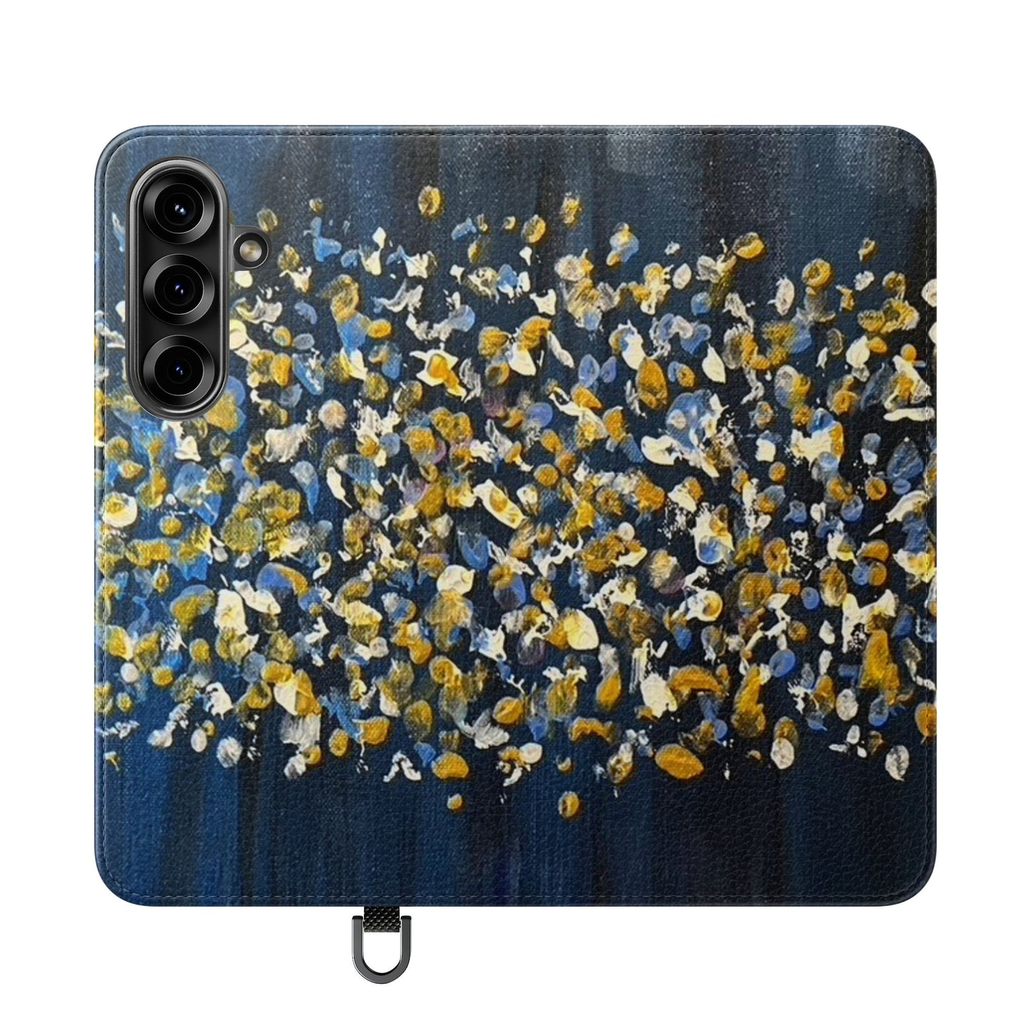 Flip Case-Blue Abstract