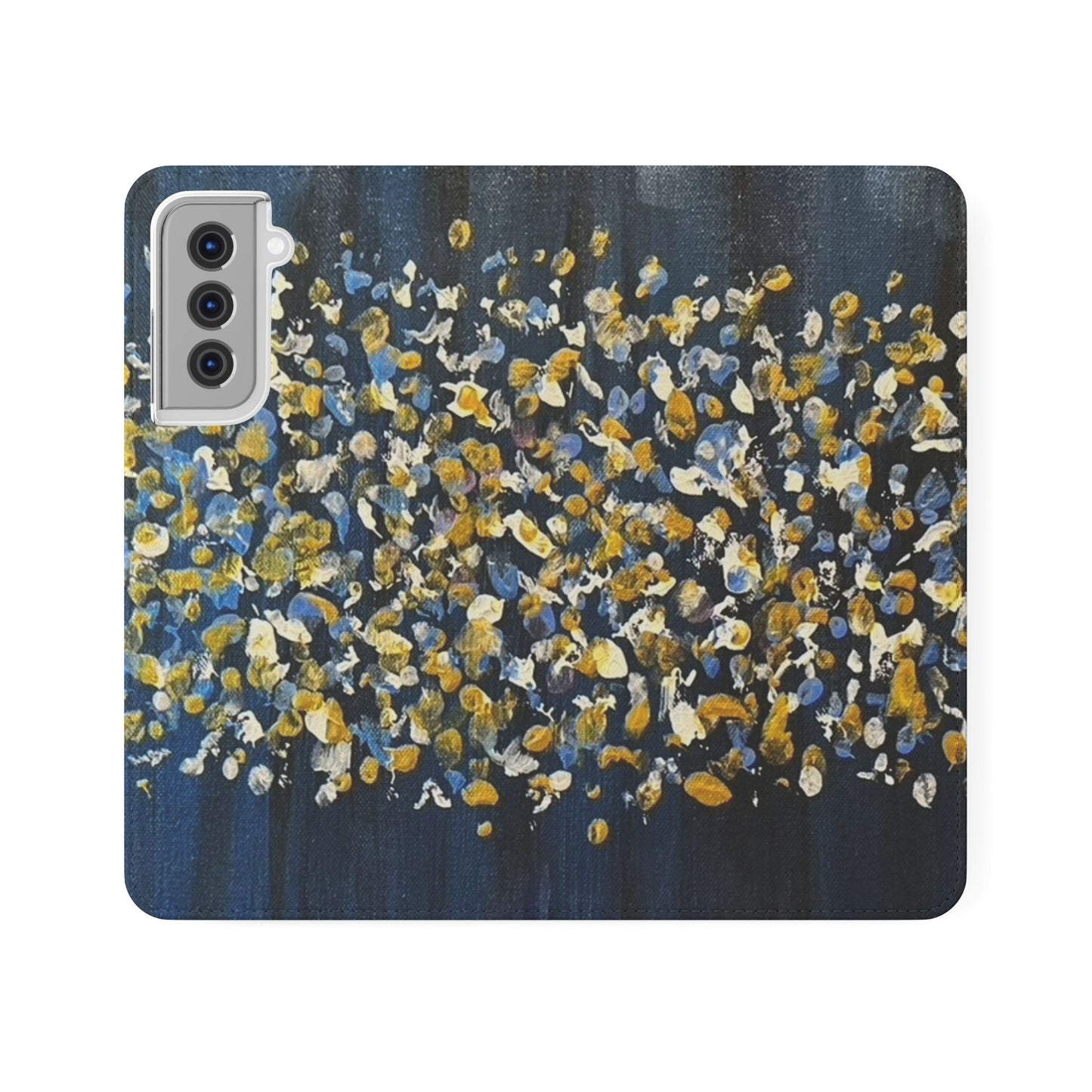 Flip Case-Blue Abstract