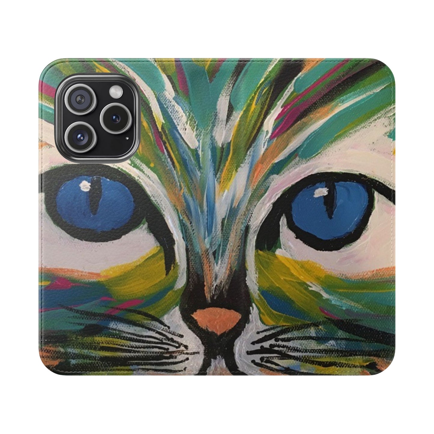Flip Case-Blue Eyed Cat