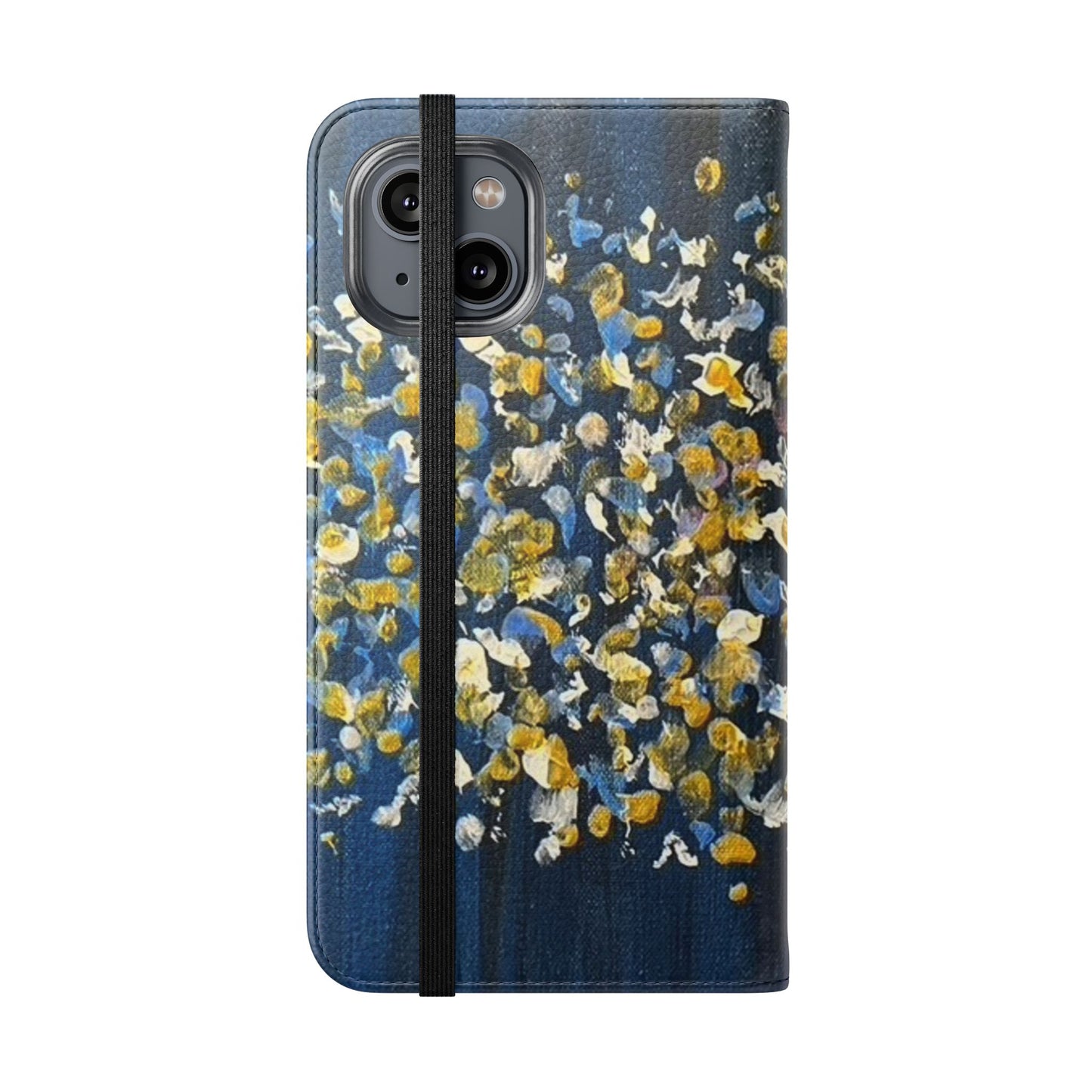 Flip Case-Blue Abstract