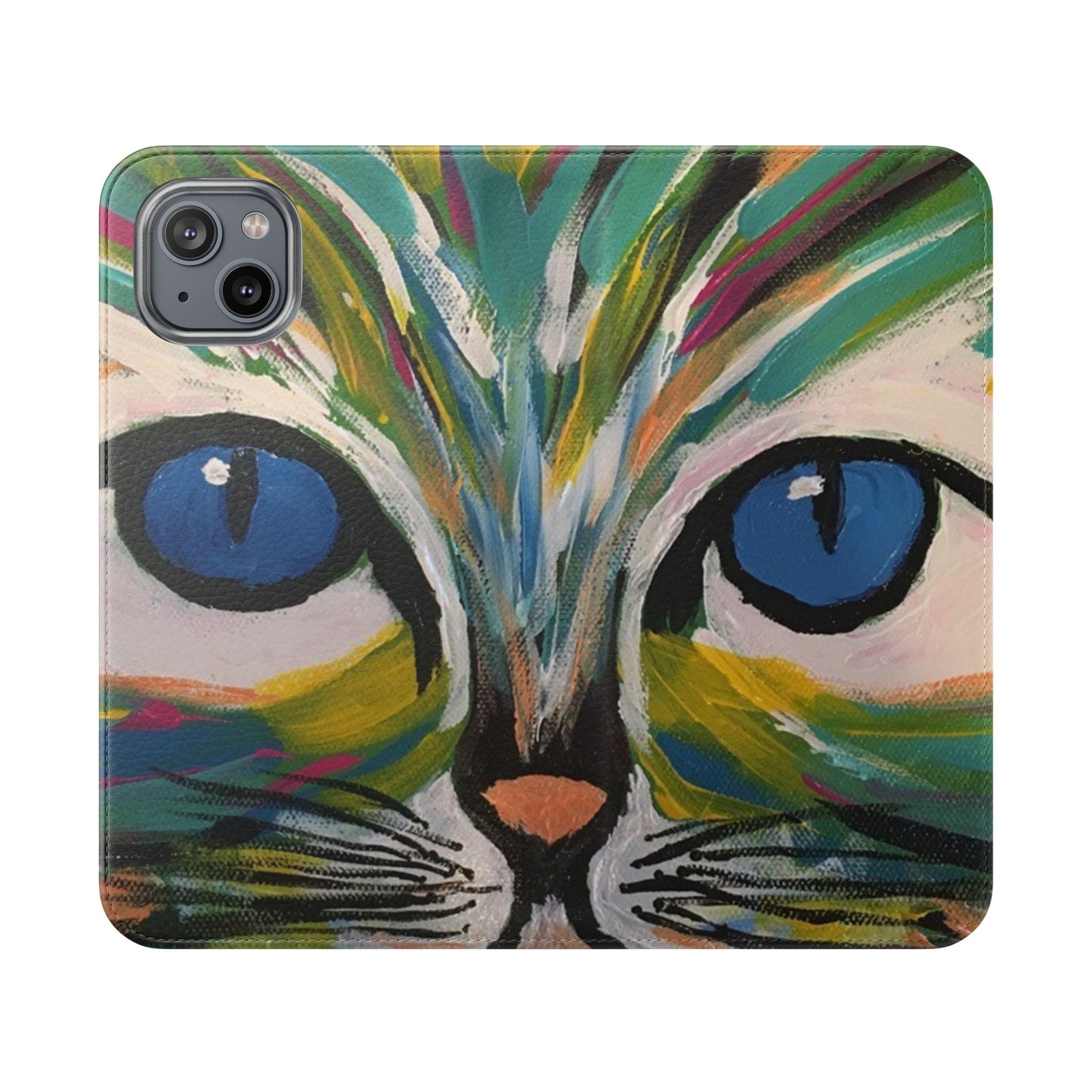 Flip Case-Blue Eyed Cat
