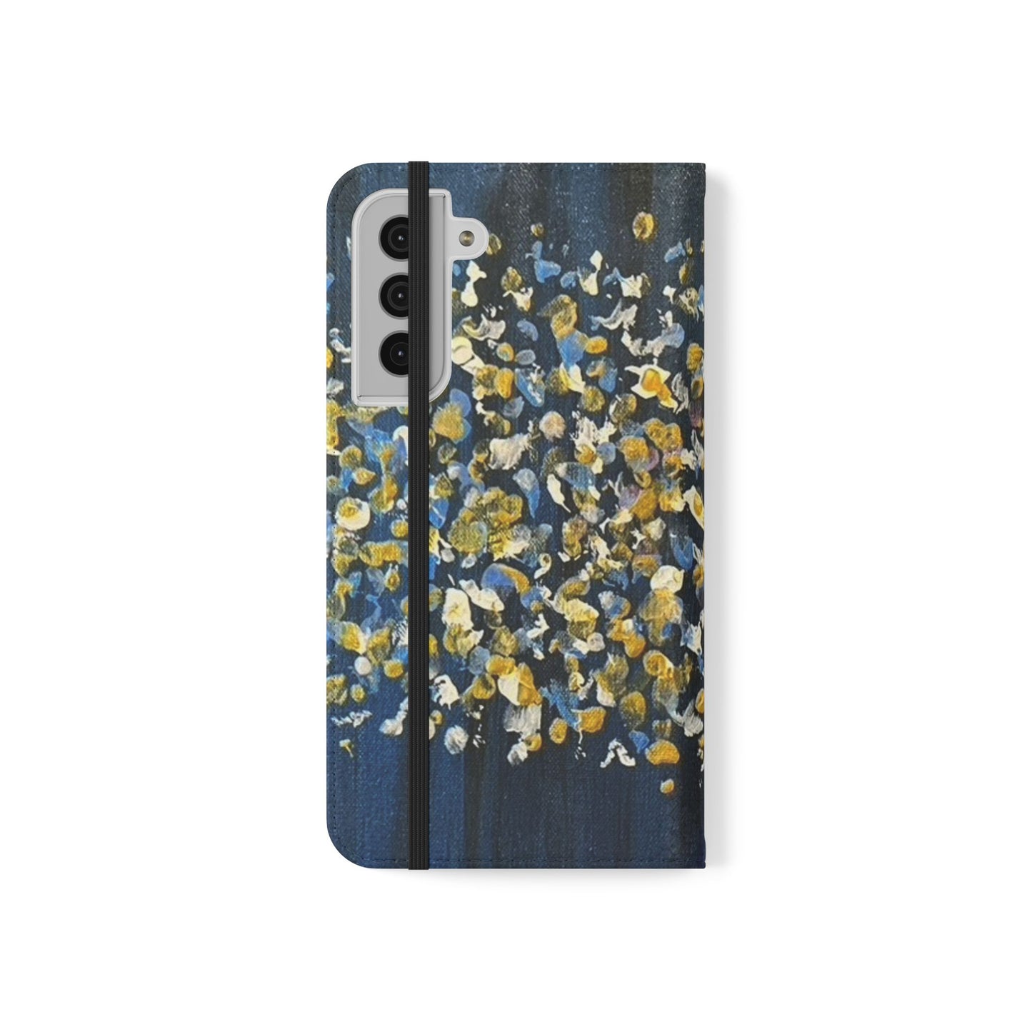 Flip Case-Blue Abstract