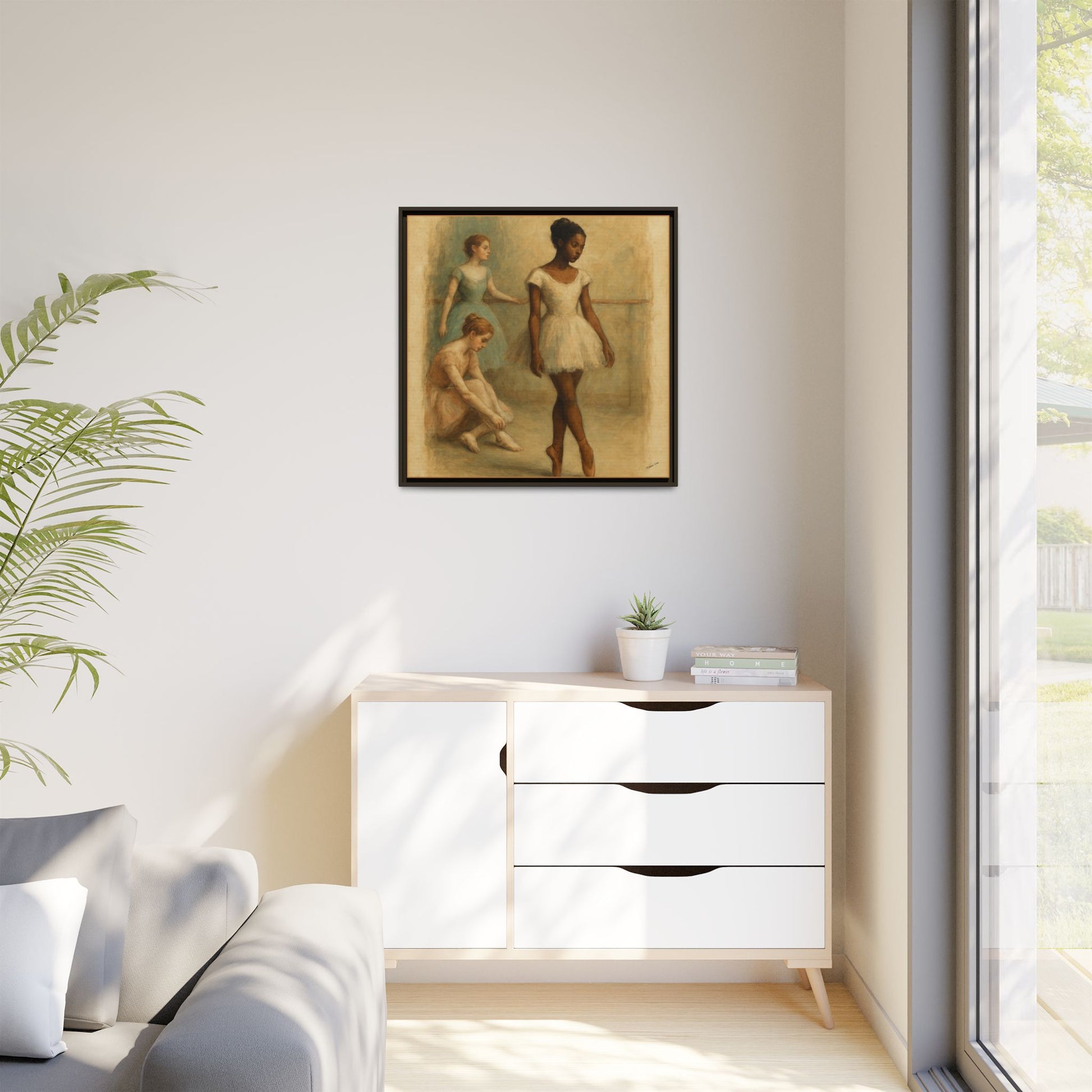 Framed Canvas Print~The Soloist