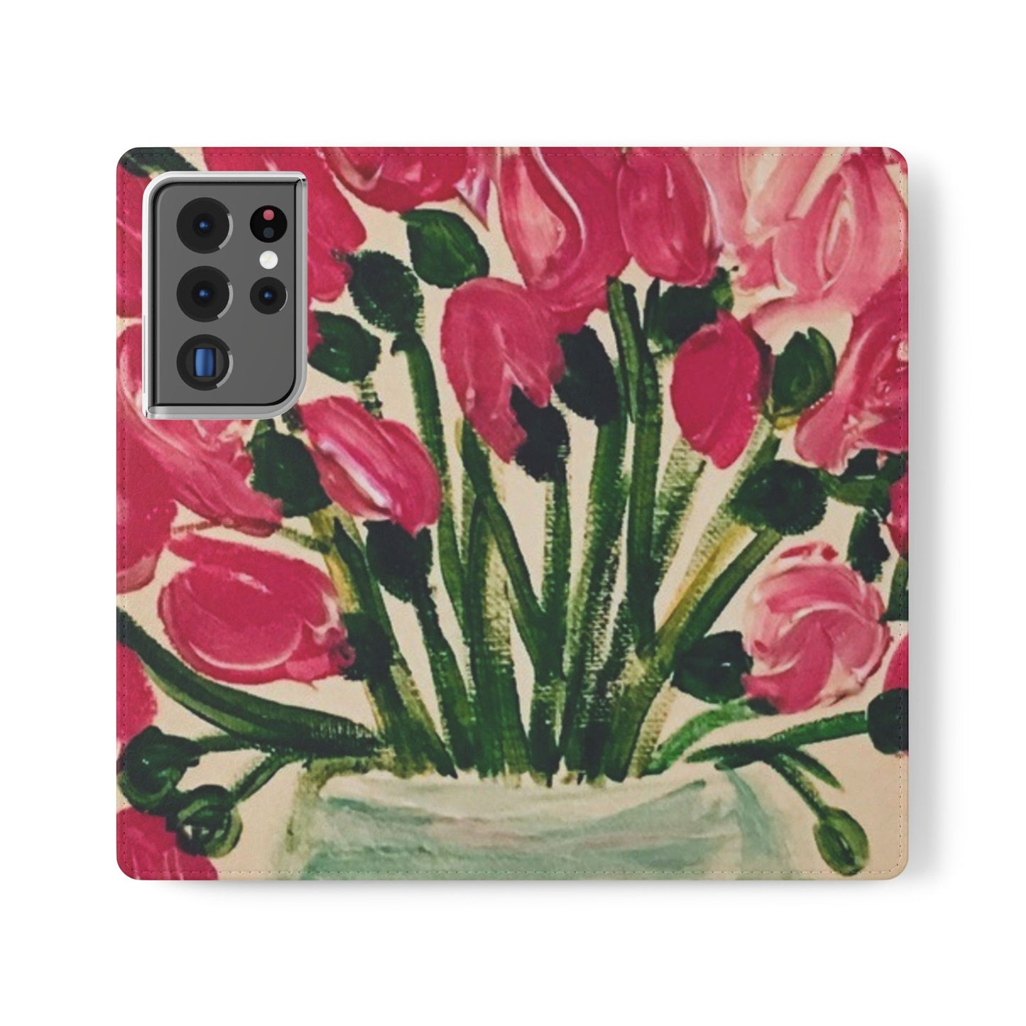 Flip Case-Pink Tulips