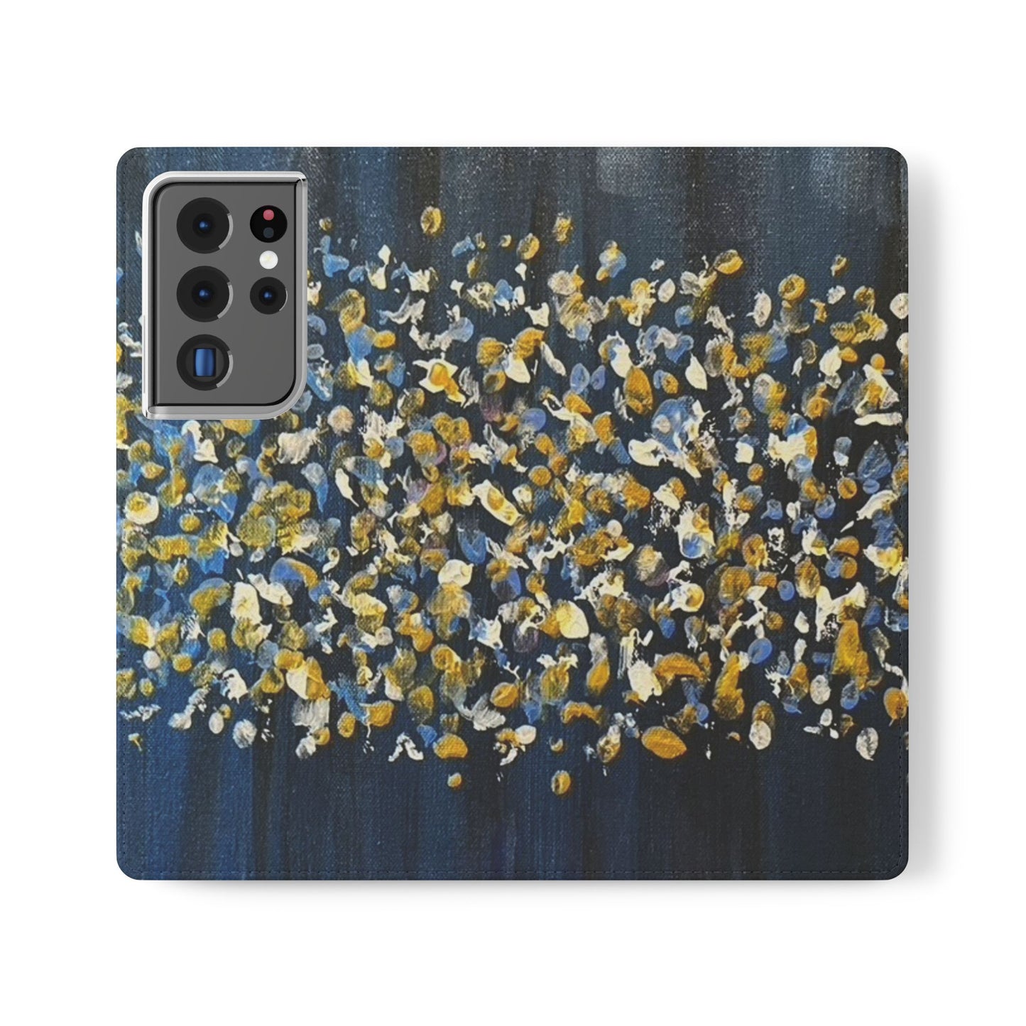 Flip Case-Blue Abstract