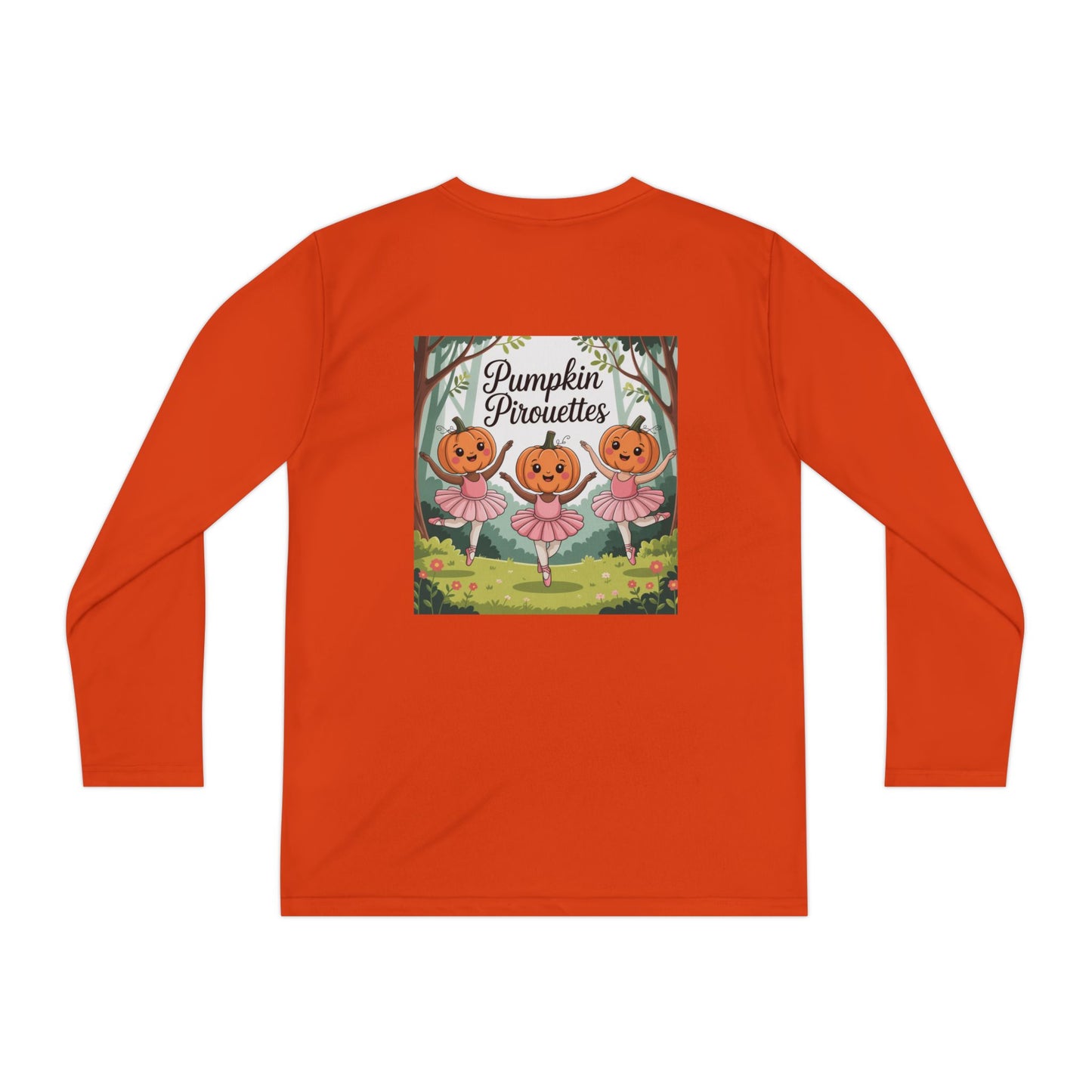 Girl's Long Sleeve Pumpkin Tee