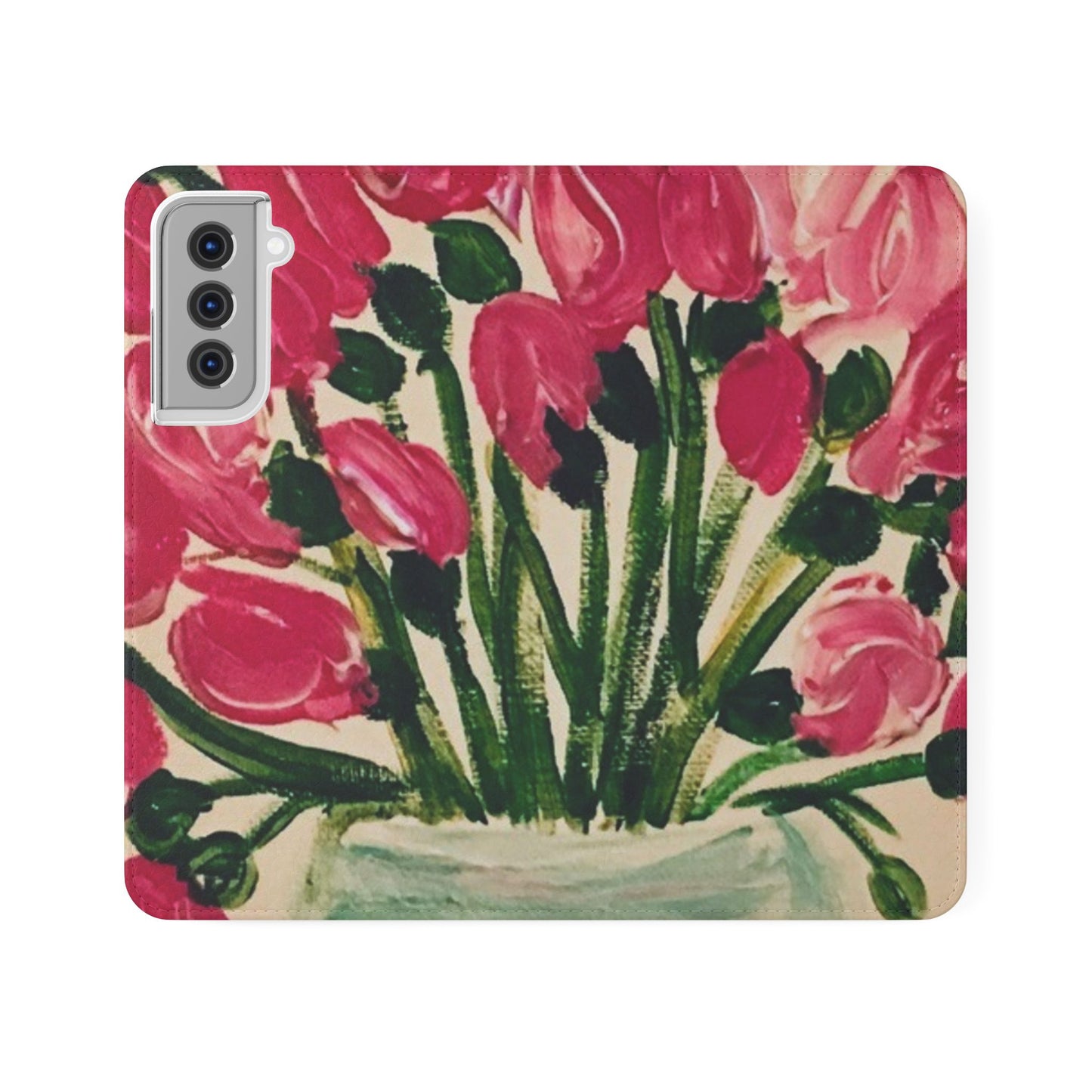 Flip Case-Pink Tulips